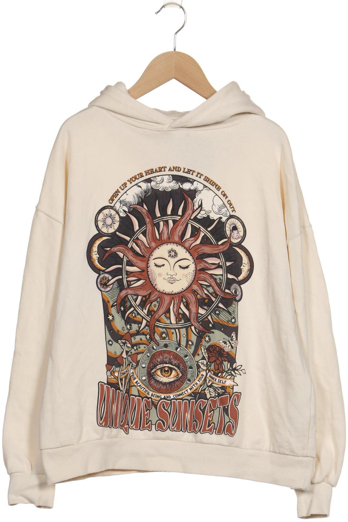 

Pull & Bear Damen Kapuzenpullover, cremeweiß, Gr. 36