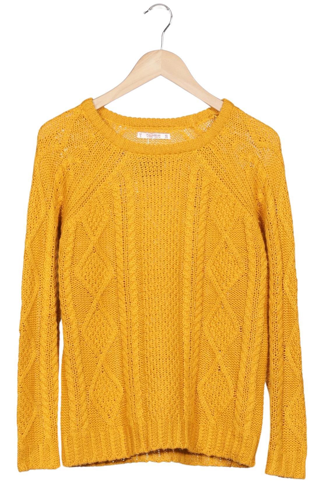 

Pull & Bear Damen Pullover, gelb, Gr. 36