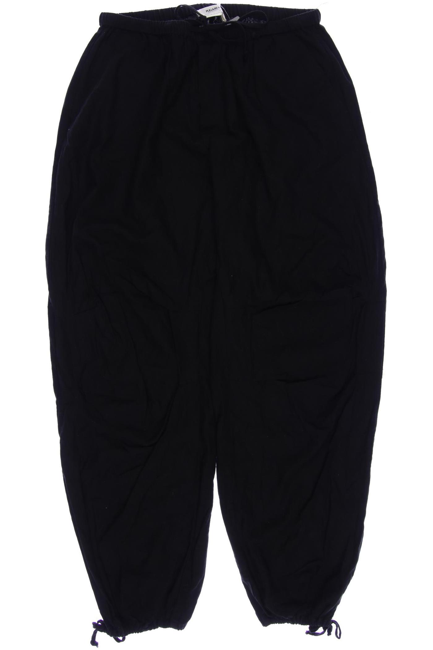 

Pull & Bear Damen Stoffhose, schwarz