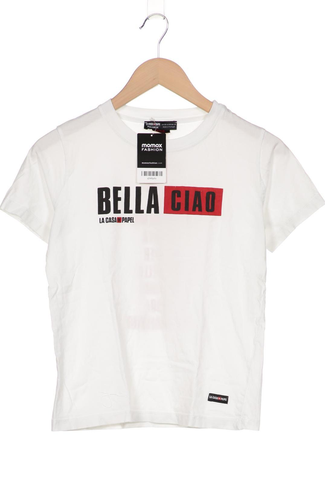 

Pull & Bear Damen T-Shirt, weiß