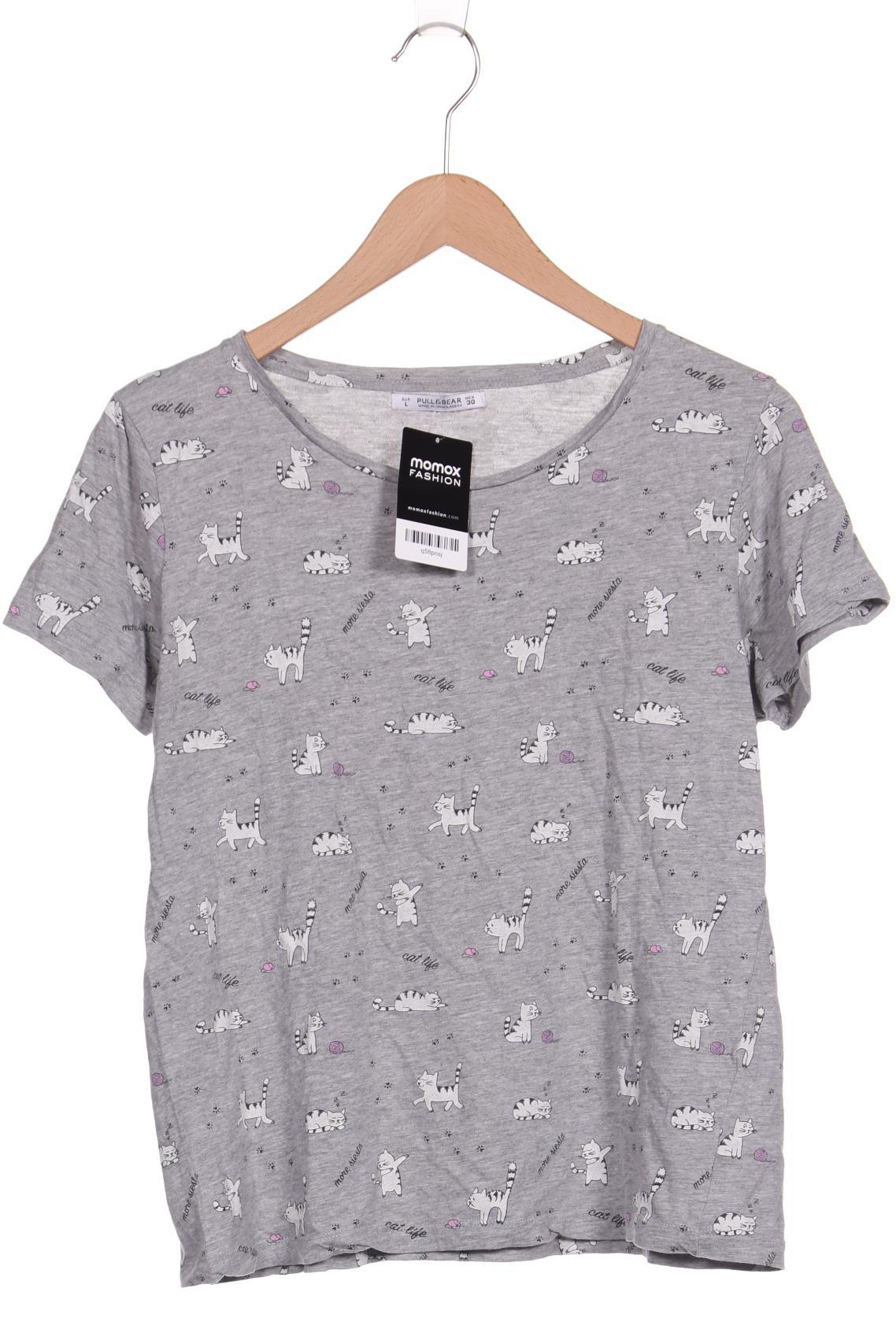 

Pull & Bear Damen T-Shirt, grau