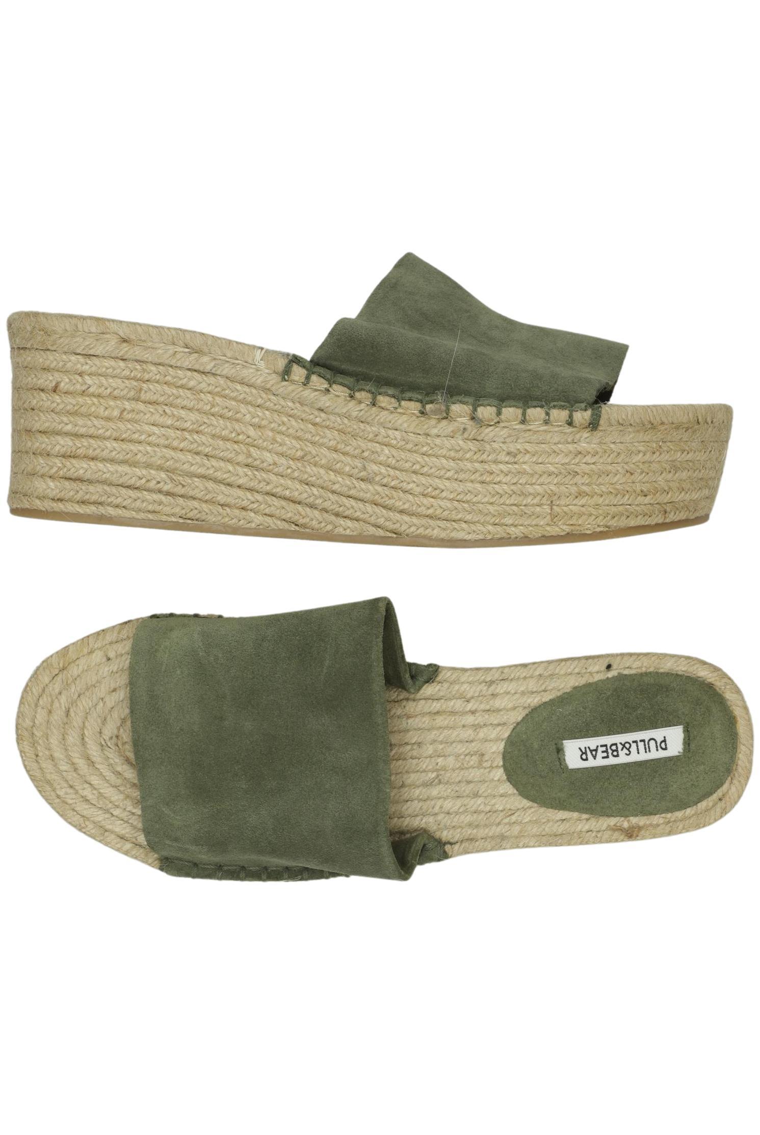 Thumbnail - Pull &amp; Bear Damen Sandale, grün, Gr. 38