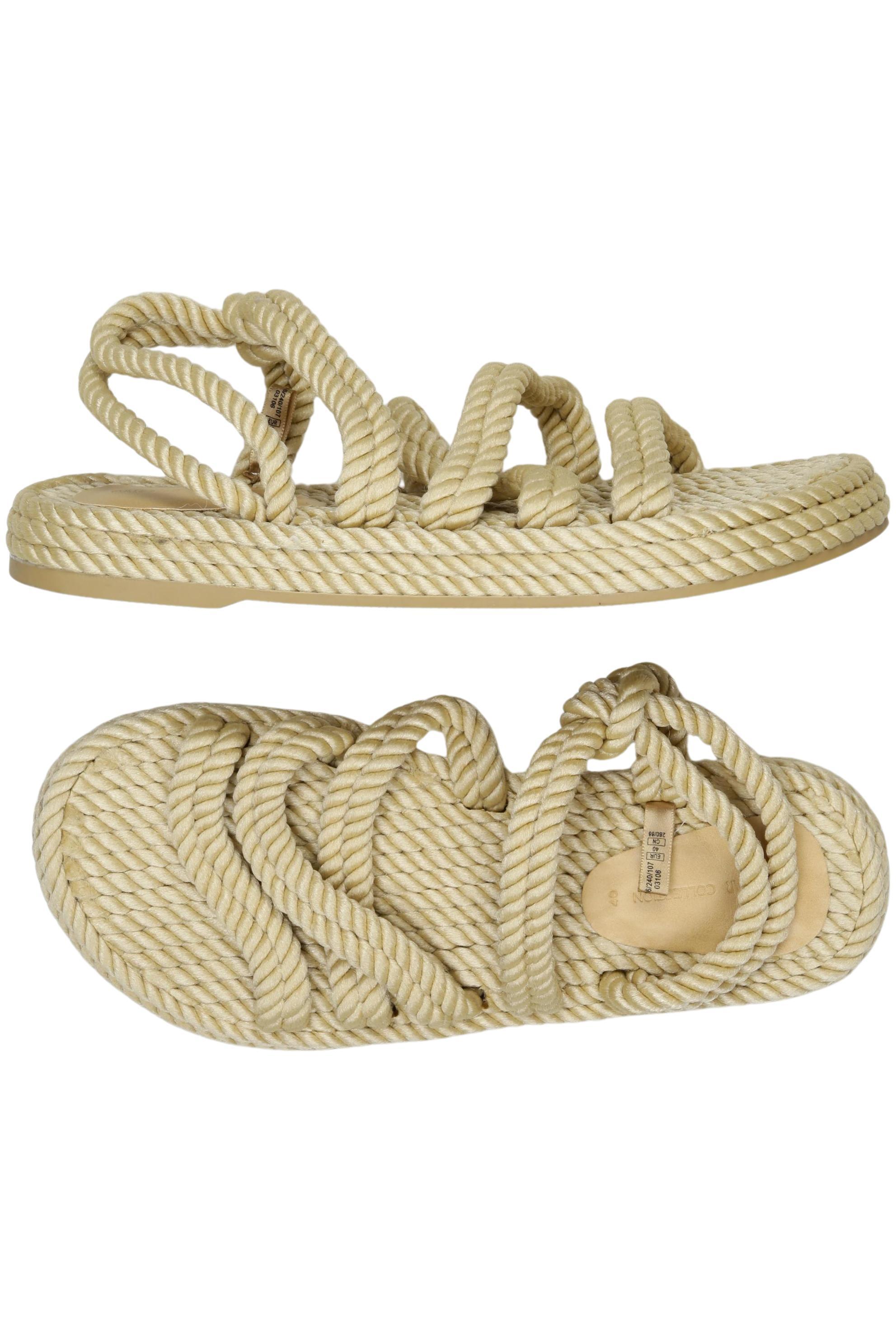 

Pull & Bear Damen Sandale, beige, Gr. 40