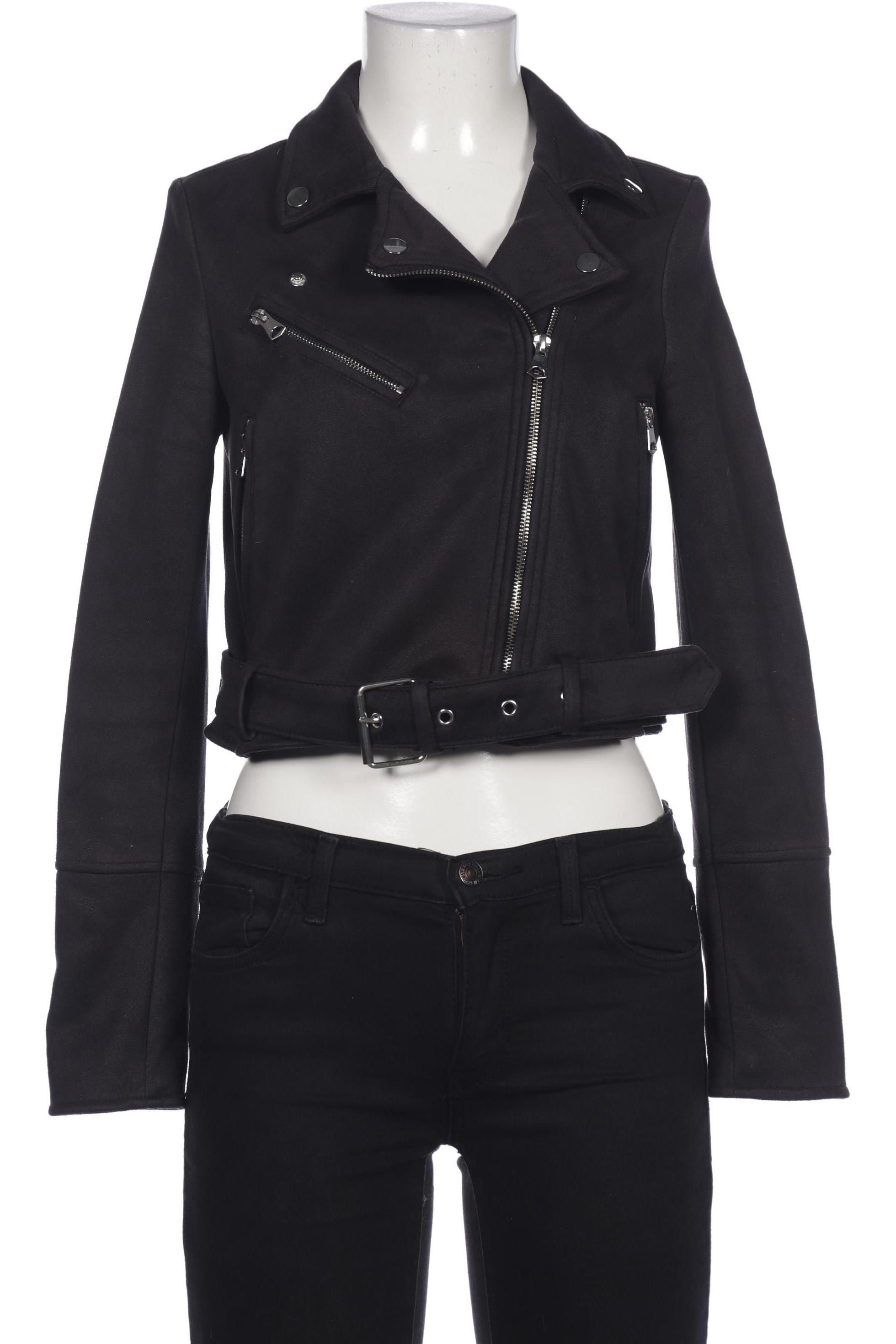 

Pull & Bear Damen Jacke, schwarz, Gr. 36