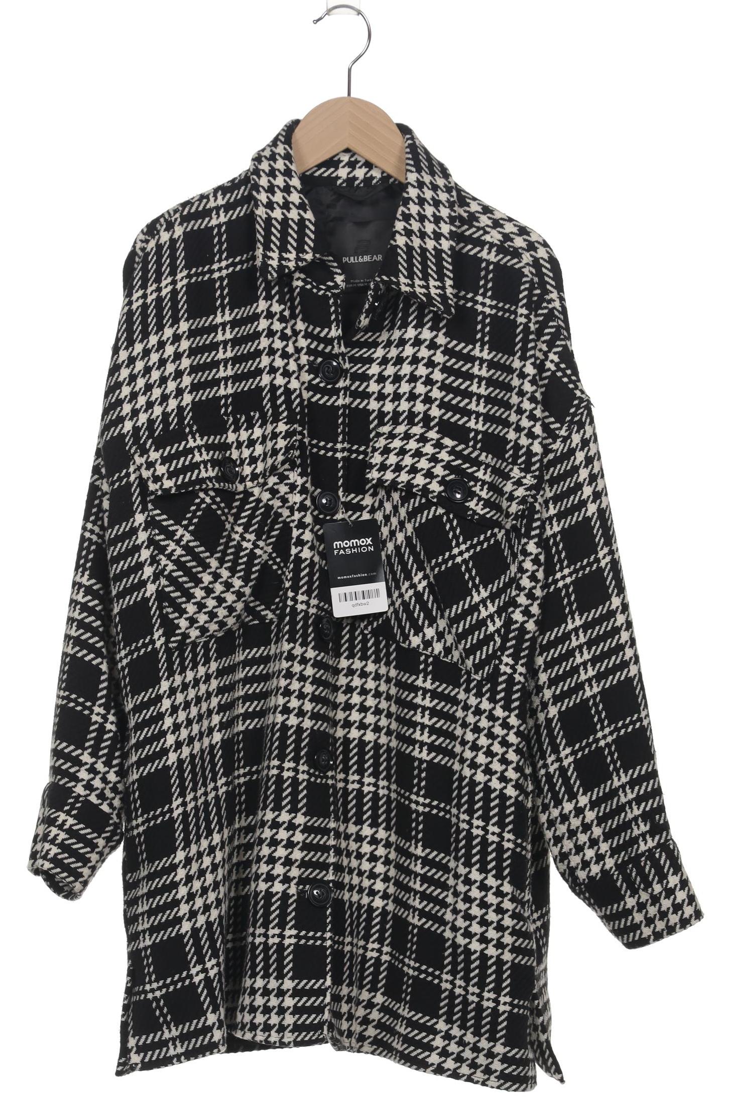 

Pull & Bear Damen Mantel, schwarz, Gr. 38
