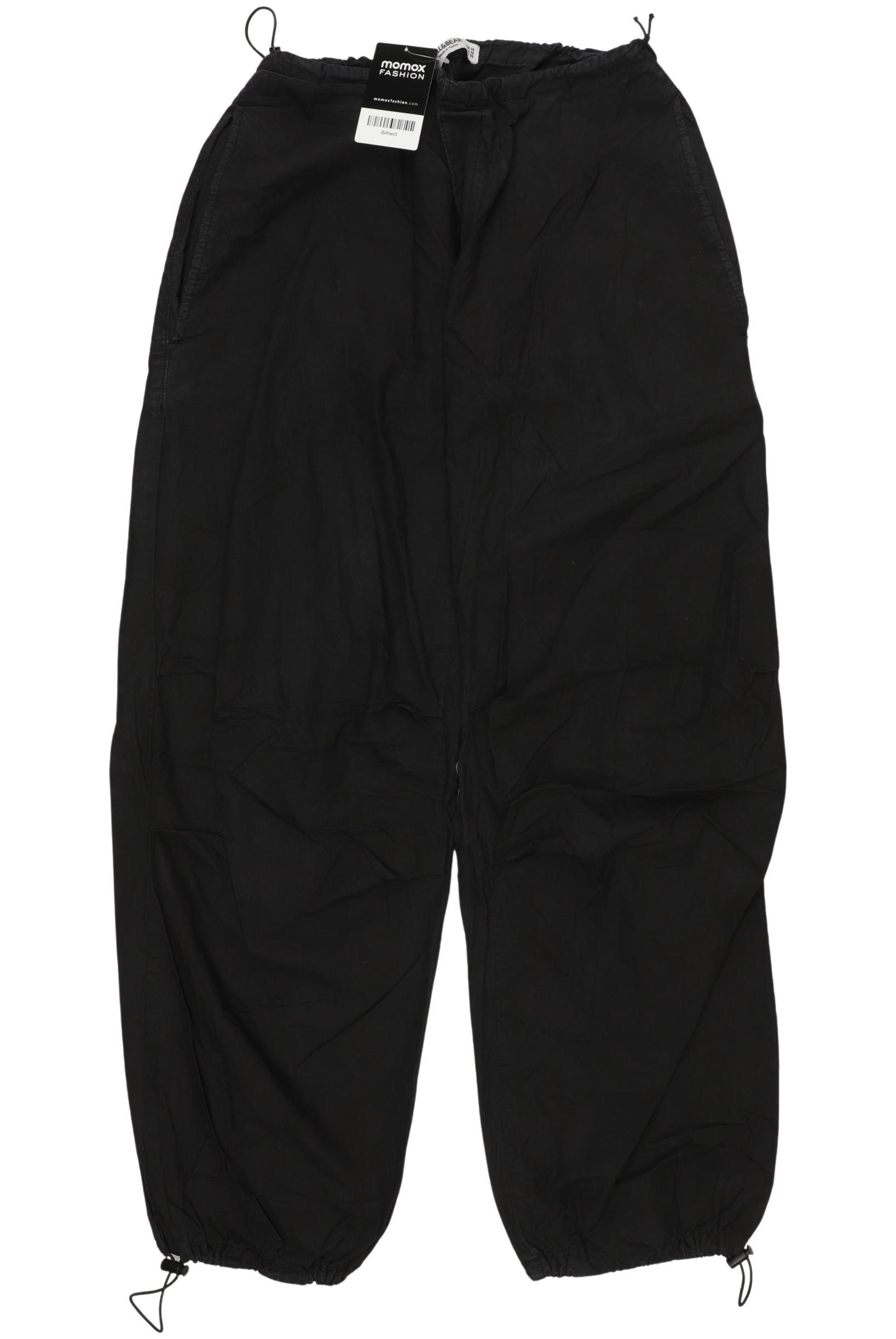 

Pull & Bear Damen Stoffhose, schwarz, Gr. 0