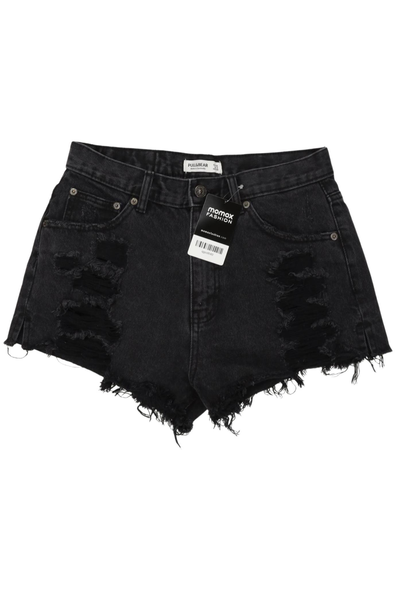 

Pull & Bear Damen Shorts, schwarz, Gr. 38