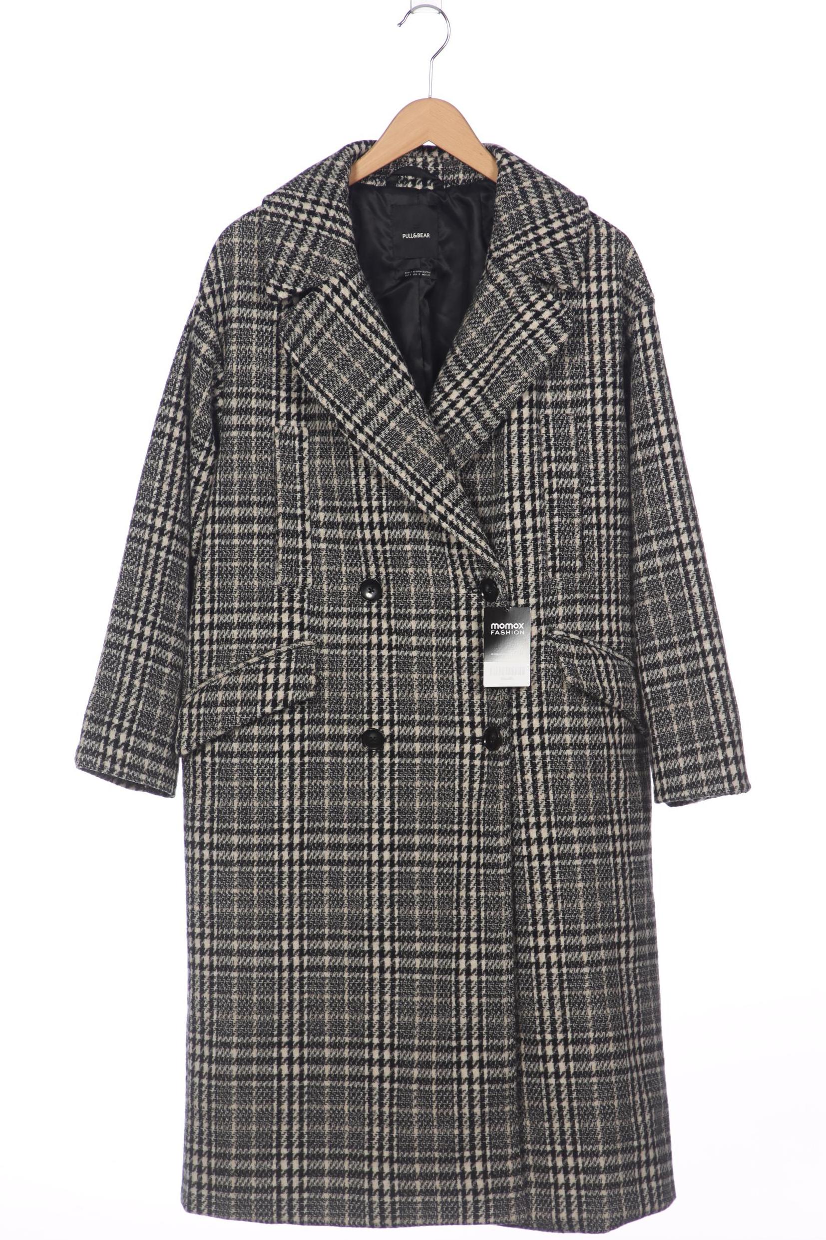 

Pull & Bear Damen Mantel, schwarz, Gr. 36