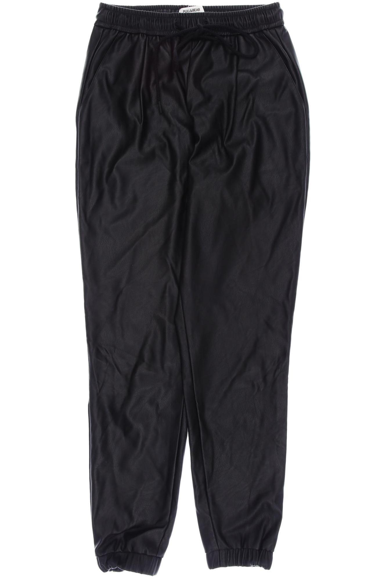 

Pull & Bear Damen Stoffhose, schwarz