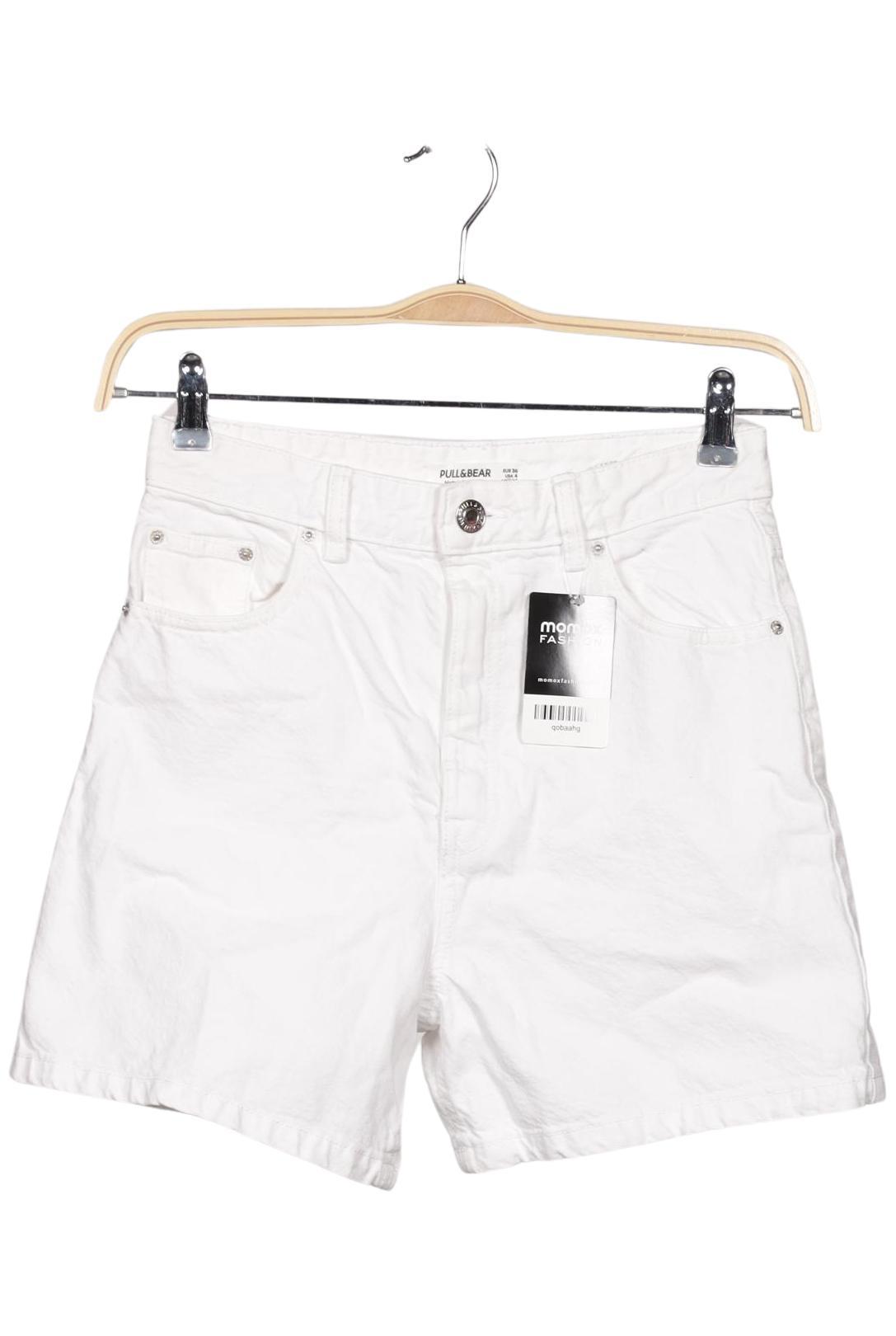 

Pull & Bear Damen Shorts, weiß, Gr. 36