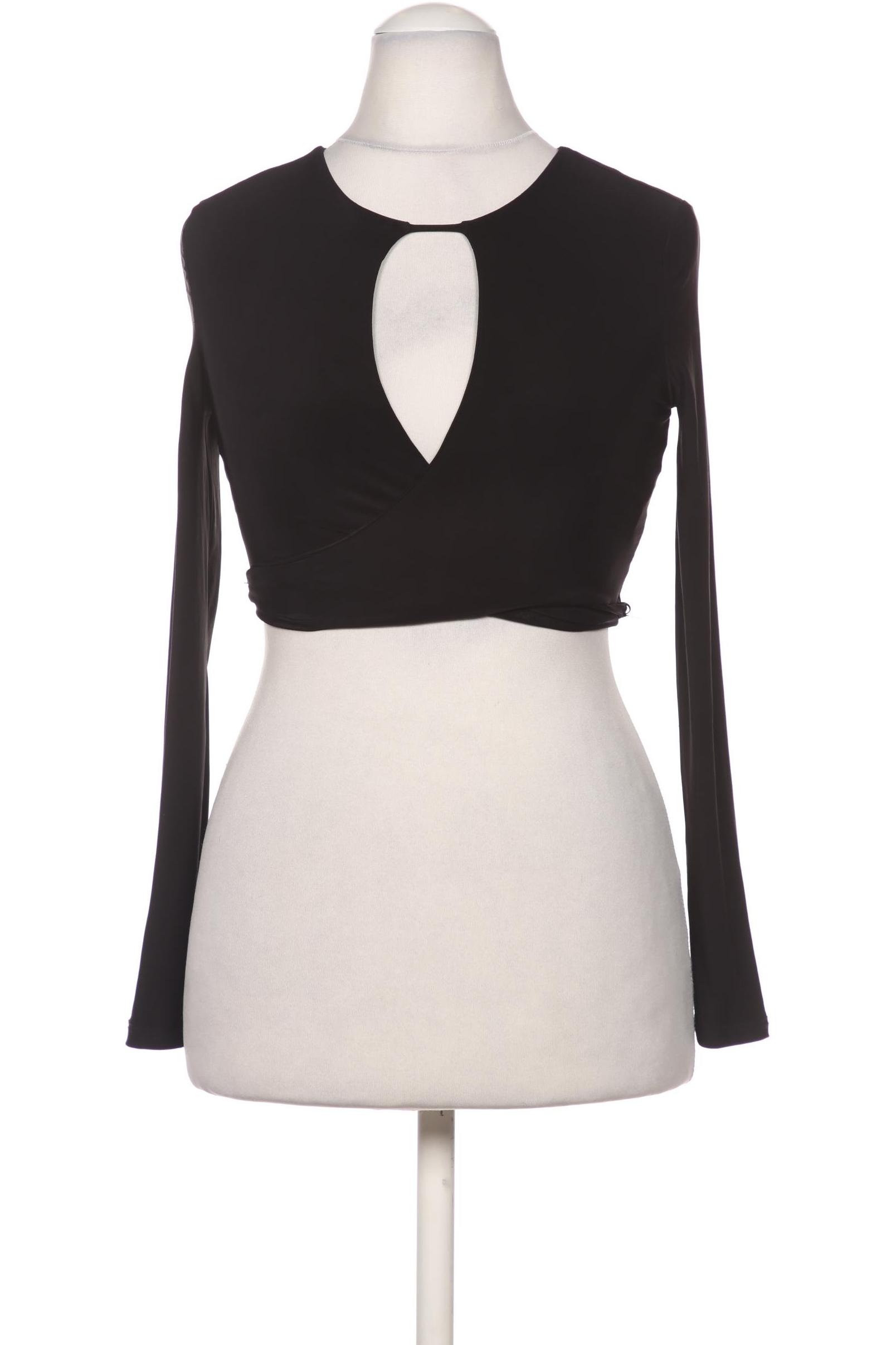

Pull & Bear Damen Langarmshirt, schwarz, Gr. 36