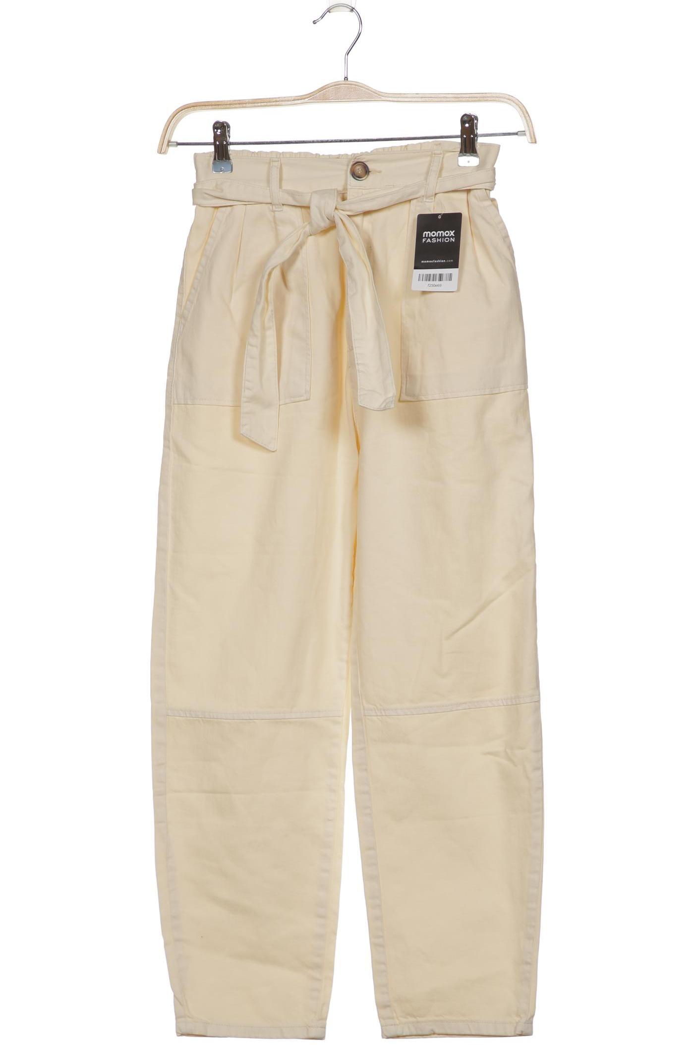 

Pull & Bear Damen Stoffhose, cremeweiß