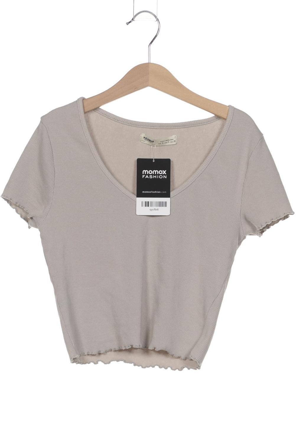

Pull & Bear Damen T-Shirt, grau, Gr. 36