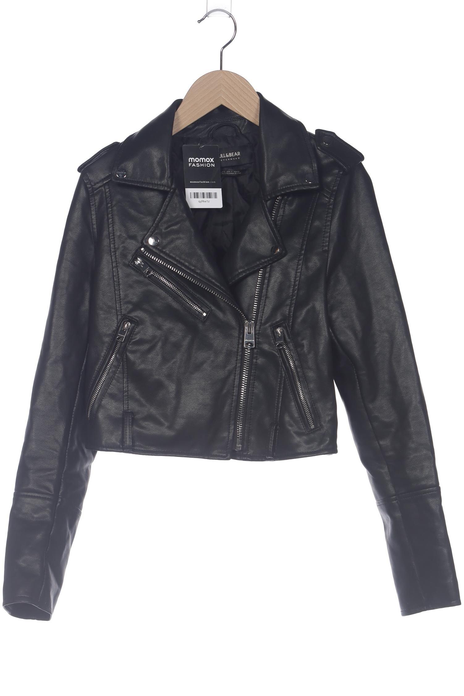 

Pull & Bear Damen Jacke, schwarz, Gr. 36