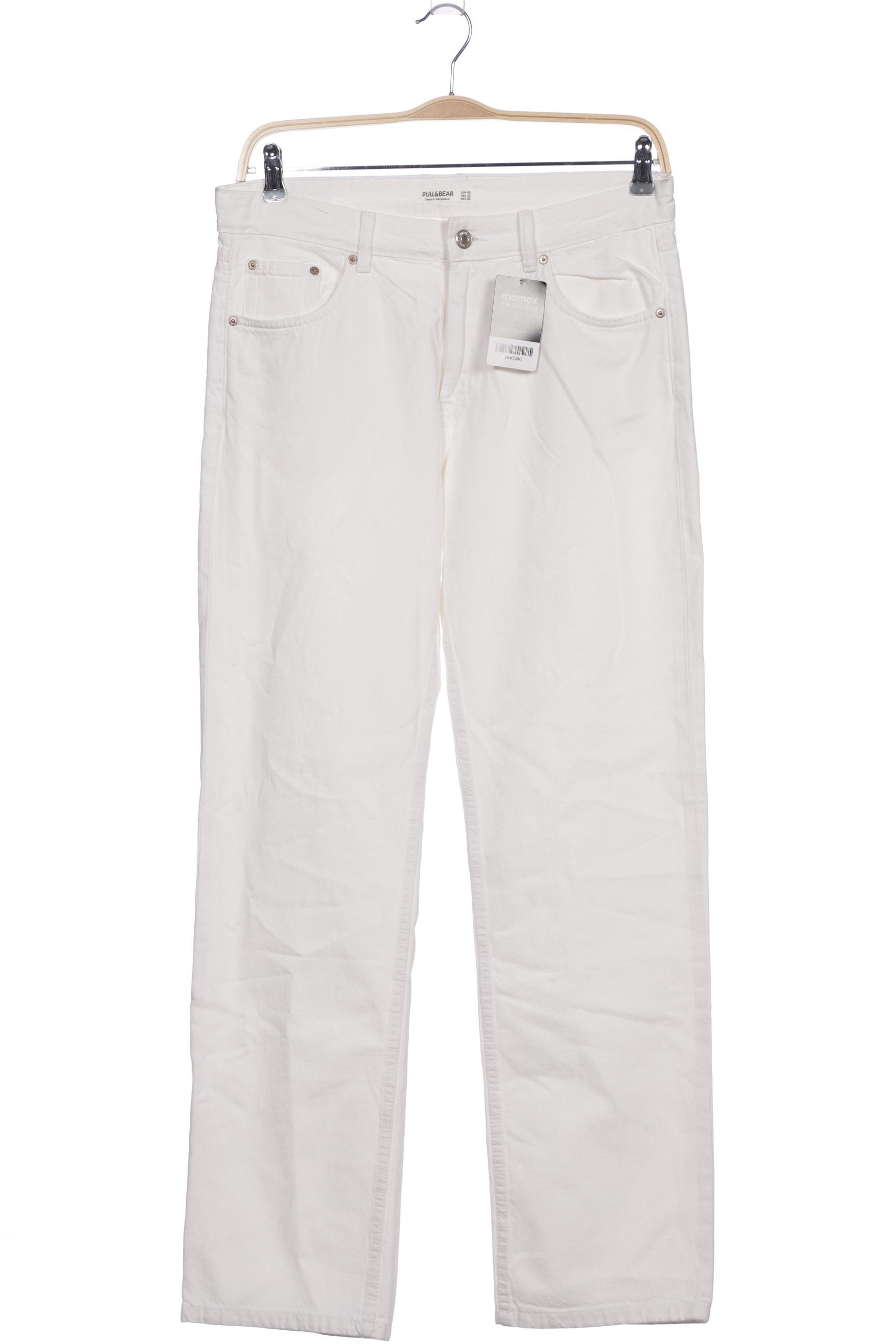 

Pull & Bear Damen Stoffhose, weiß, Gr. 42