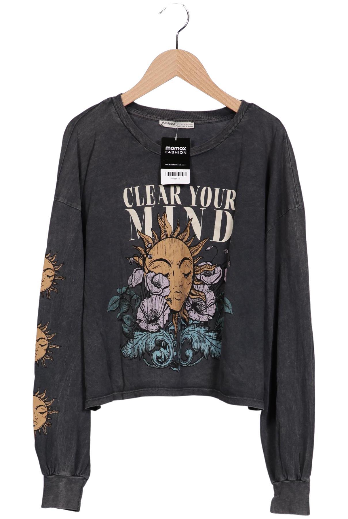 

Pull & Bear Damen Langarmshirt, grau, Gr. 36