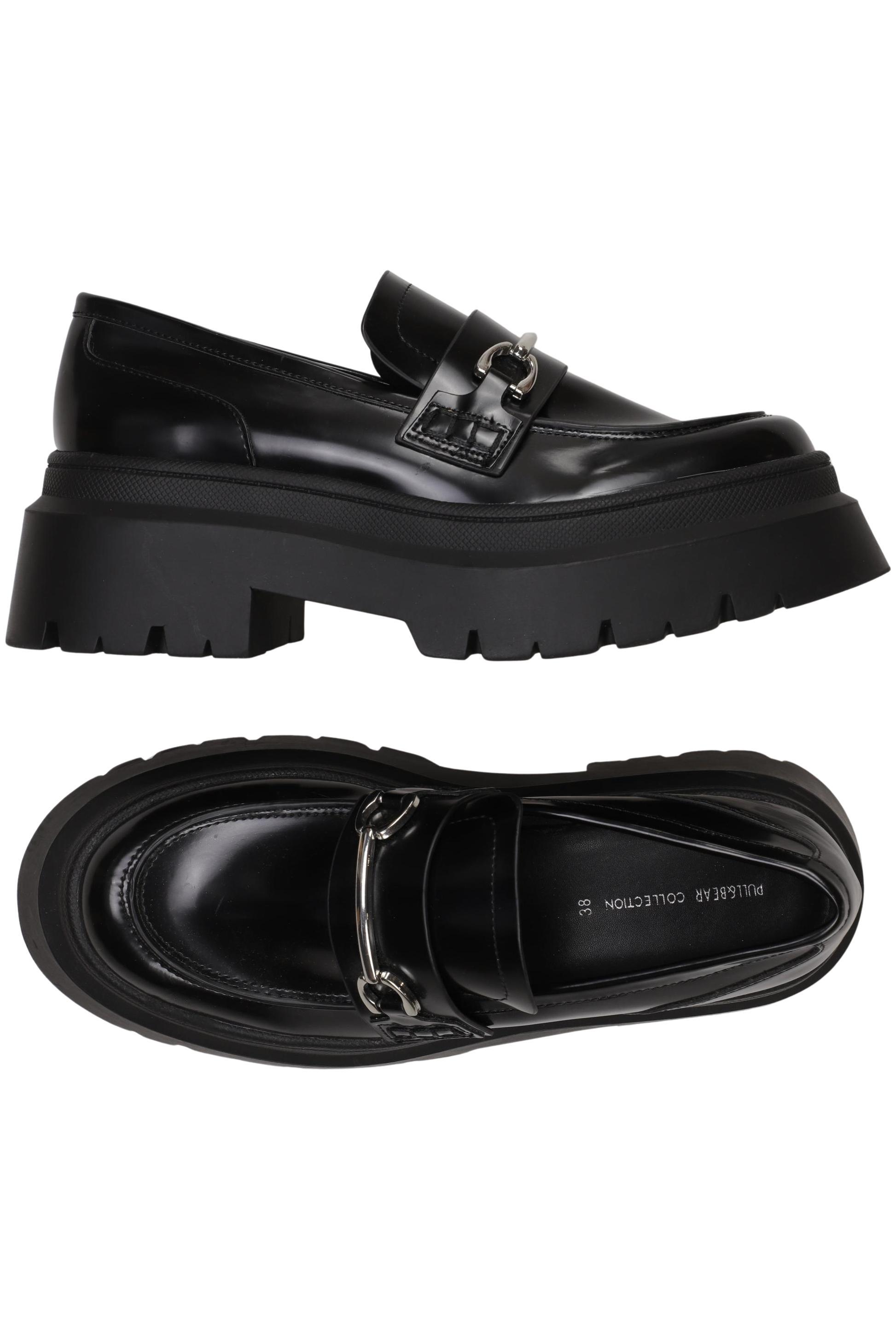 

Pull & Bear Damen Halbschuh, schwarz, Gr. 38