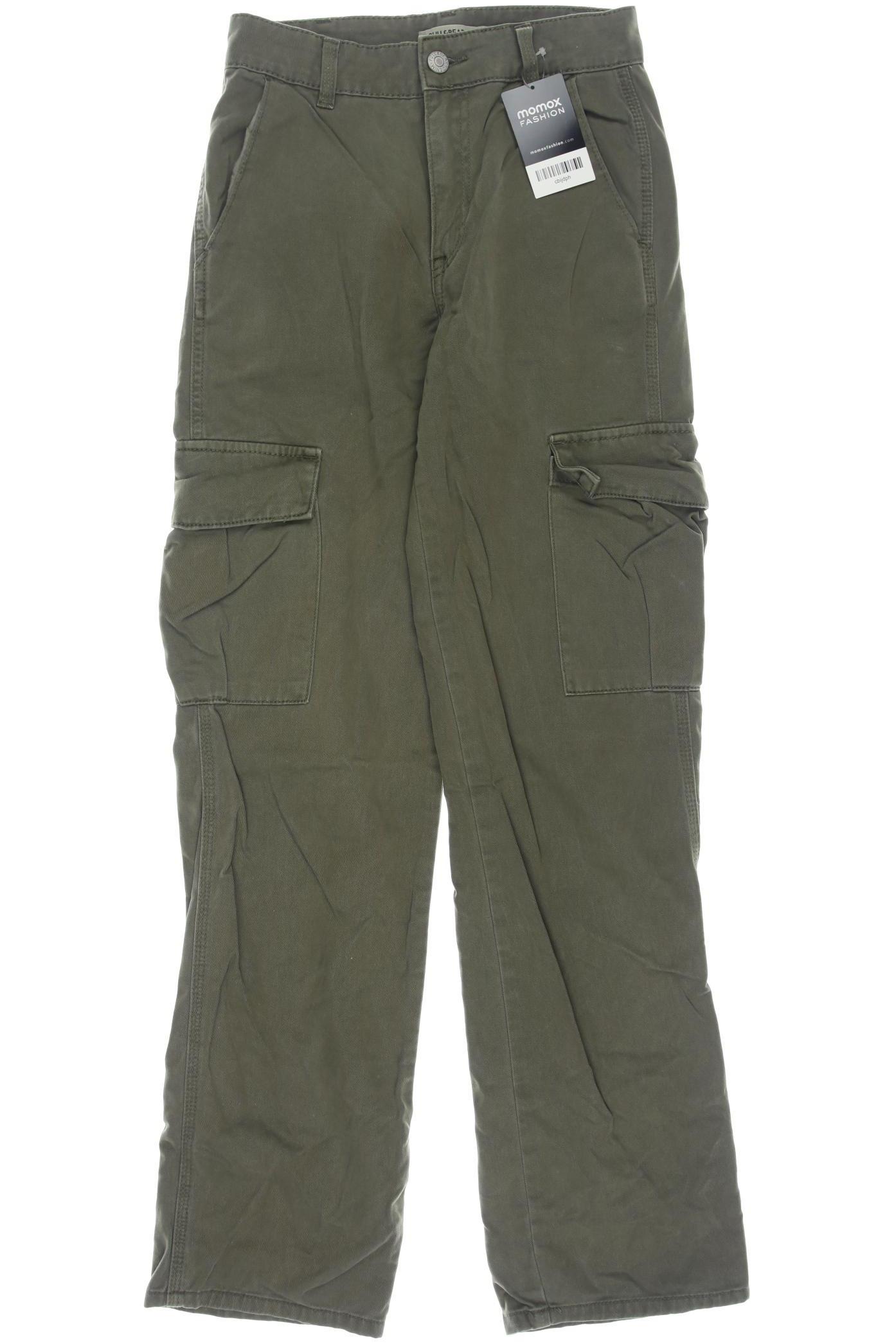 

Pull & Bear Damen Stoffhose, grün, Gr. 32