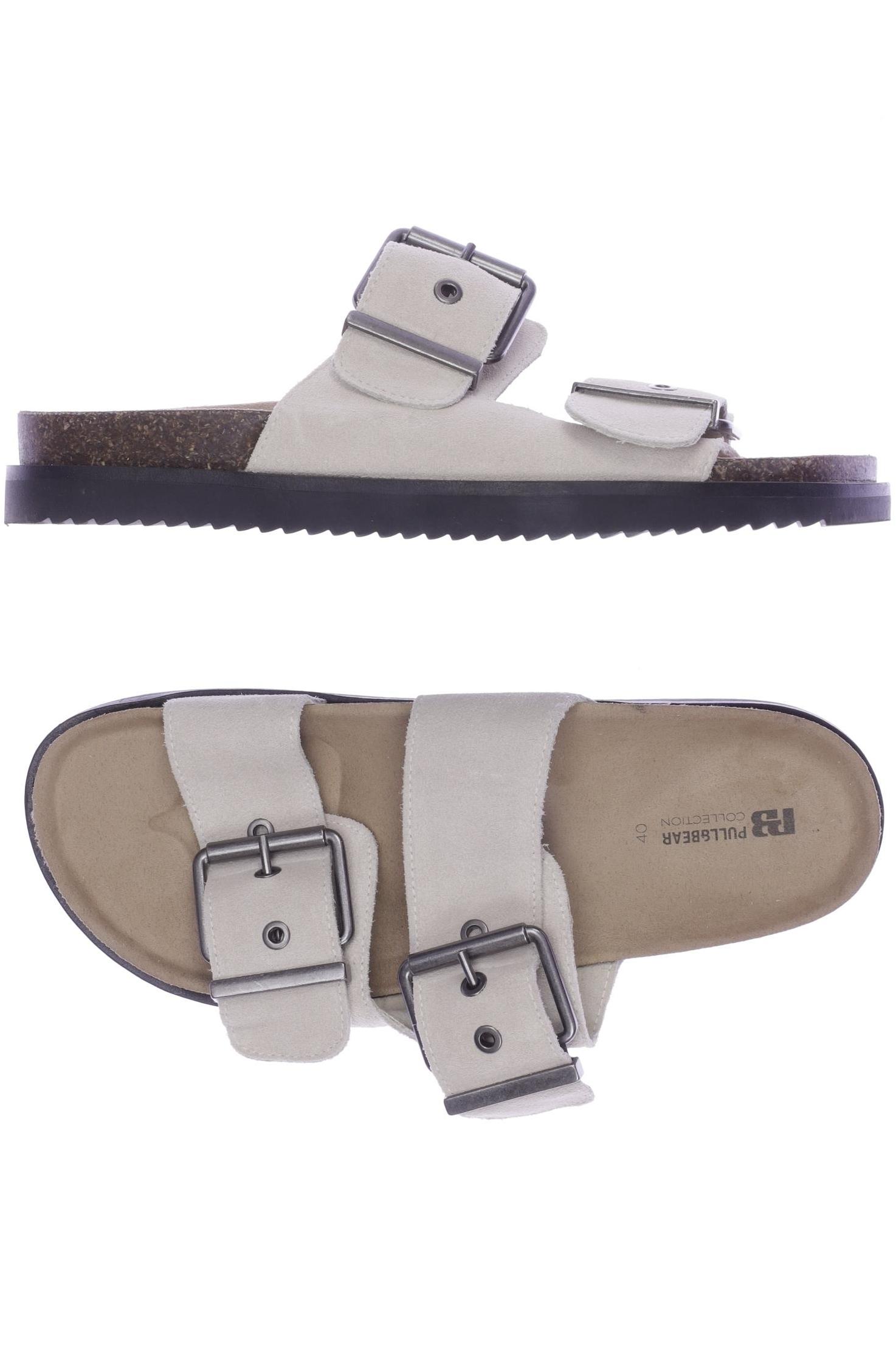 

Pull & Bear Damen Sandale, grau, Gr. 40