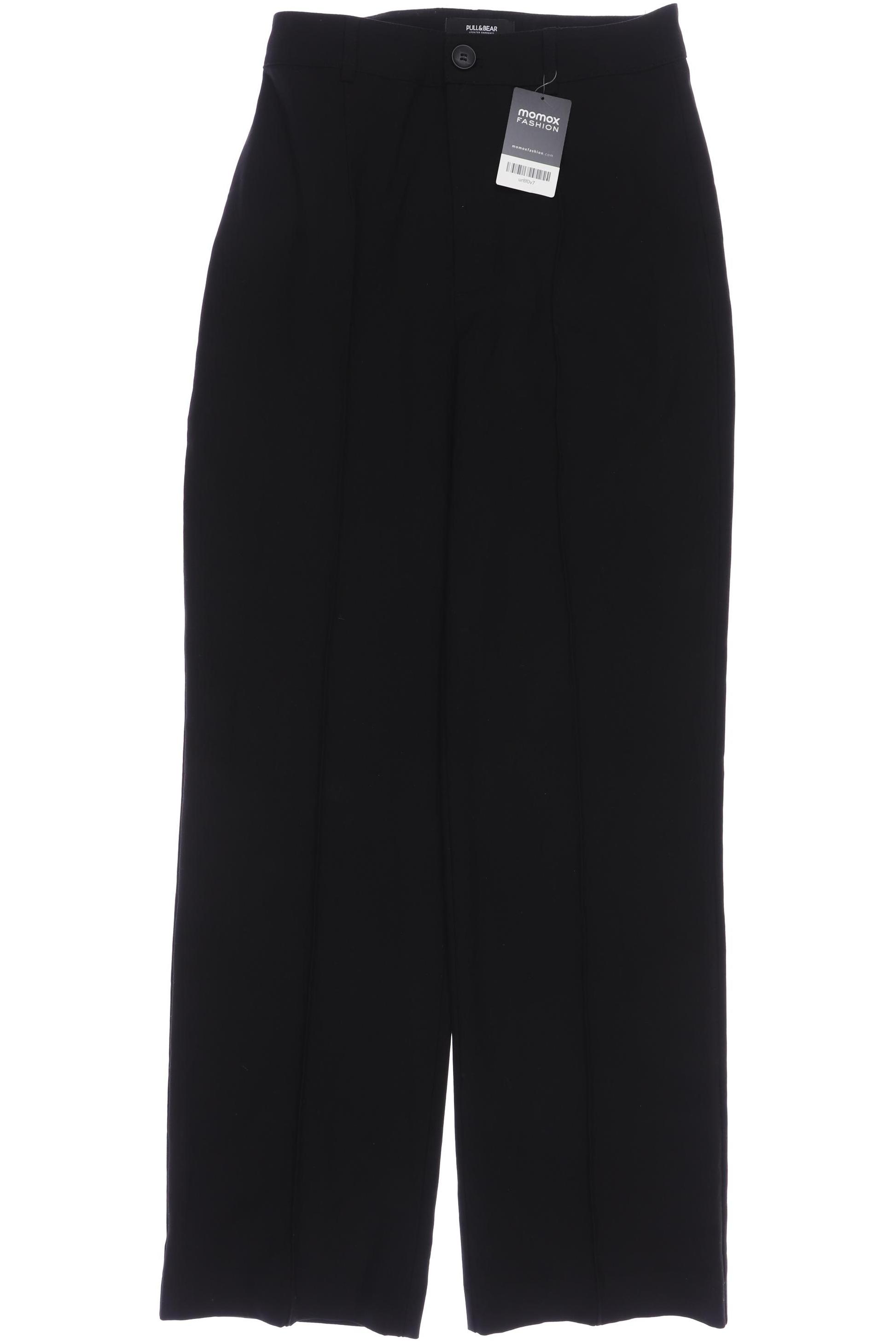 

Pull & Bear Damen Stoffhose, schwarz, Gr. 38