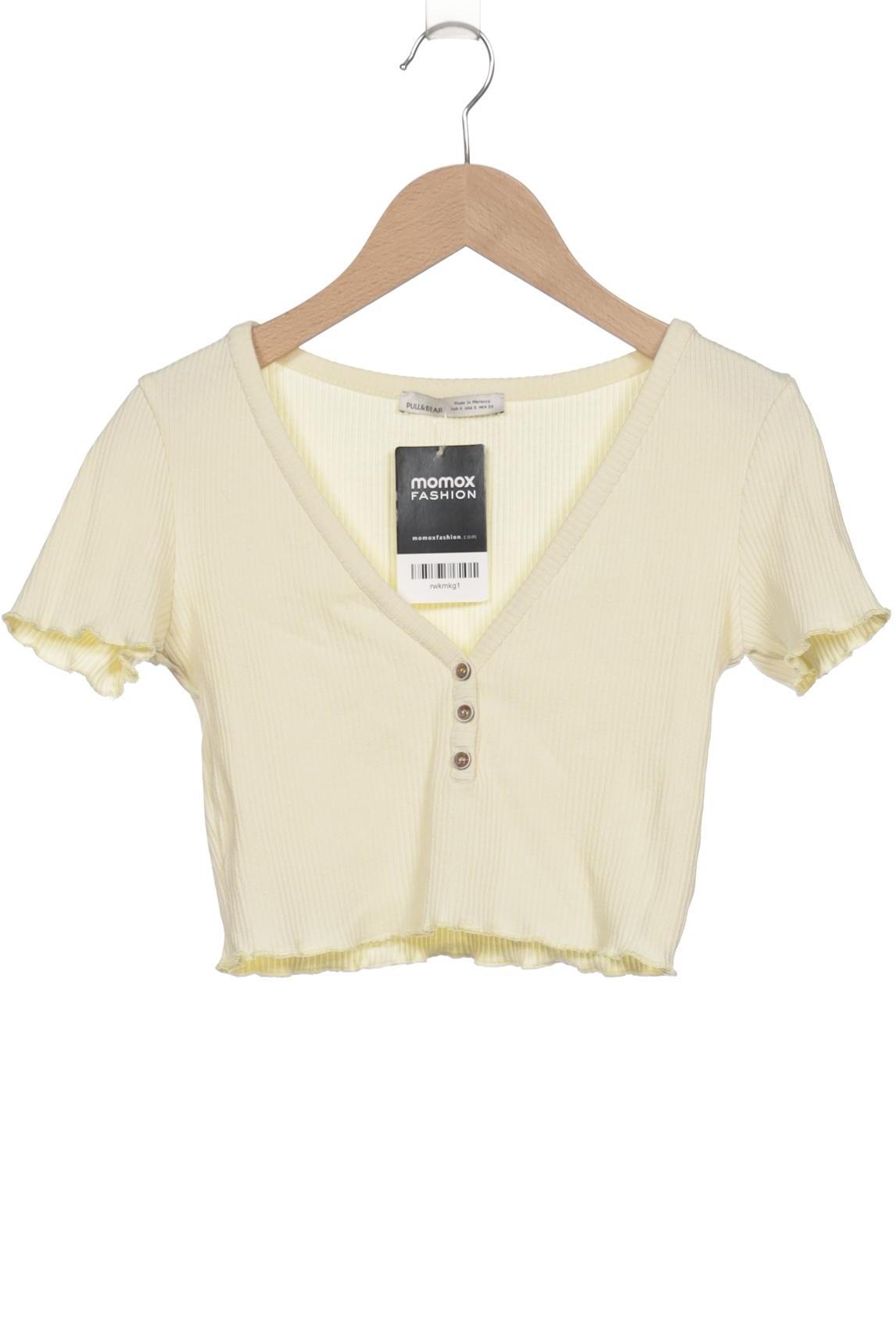 

Pull & Bear Damen T-Shirt, gelb, Gr. 36