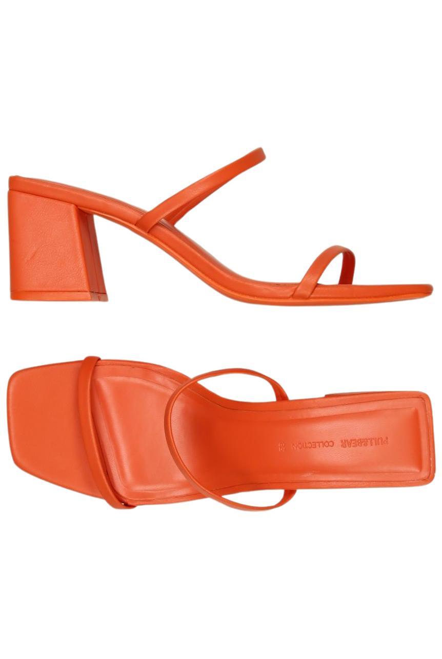 

Pull & Bear Damen Sandale, orange, Gr. 38