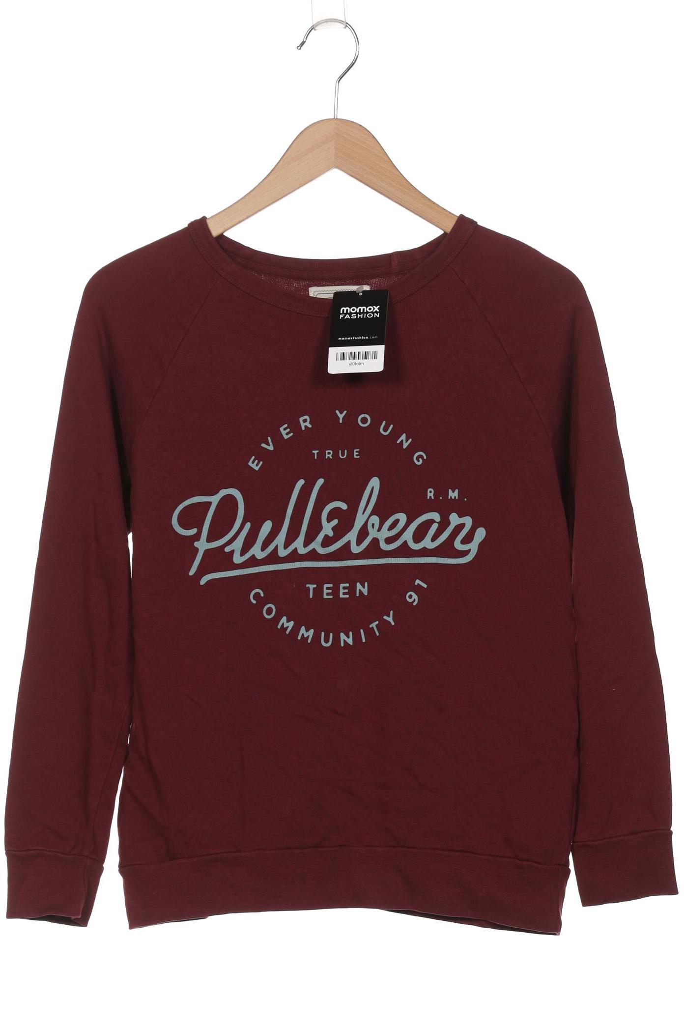 

Pull & Bear Damen Sweatshirt, bordeaux, Gr. 34