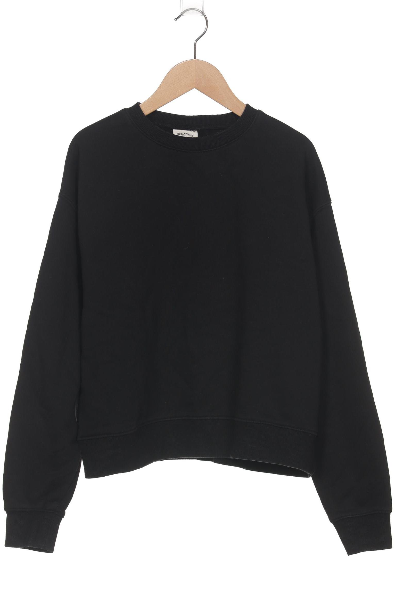 

Pull & Bear Damen Sweatshirt, schwarz, Gr. 38