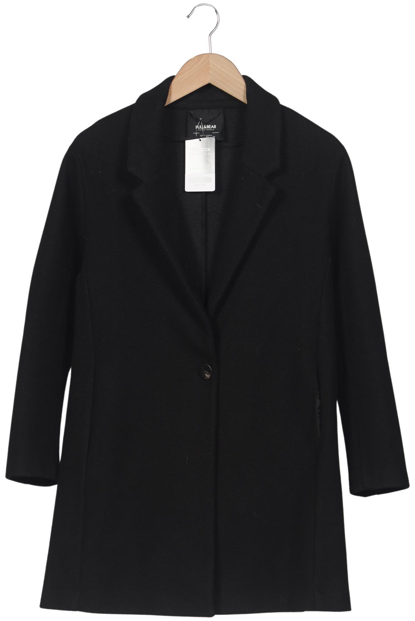 

Pull & Bear Damen Mantel, schwarz, Gr. 34