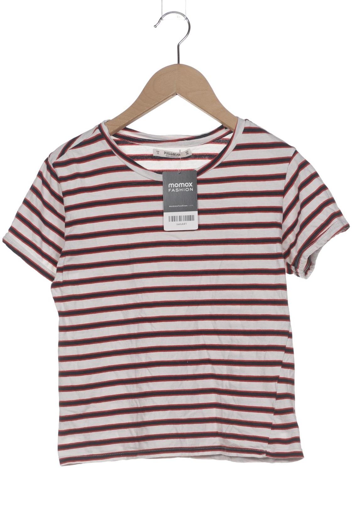 

Pull & Bear Damen T-Shirt, weiß, Gr. 36