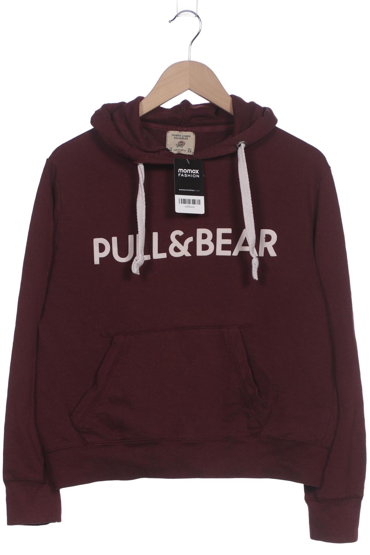 

Pull & Bear Damen Kapuzenpullover, bordeaux, Gr. 38