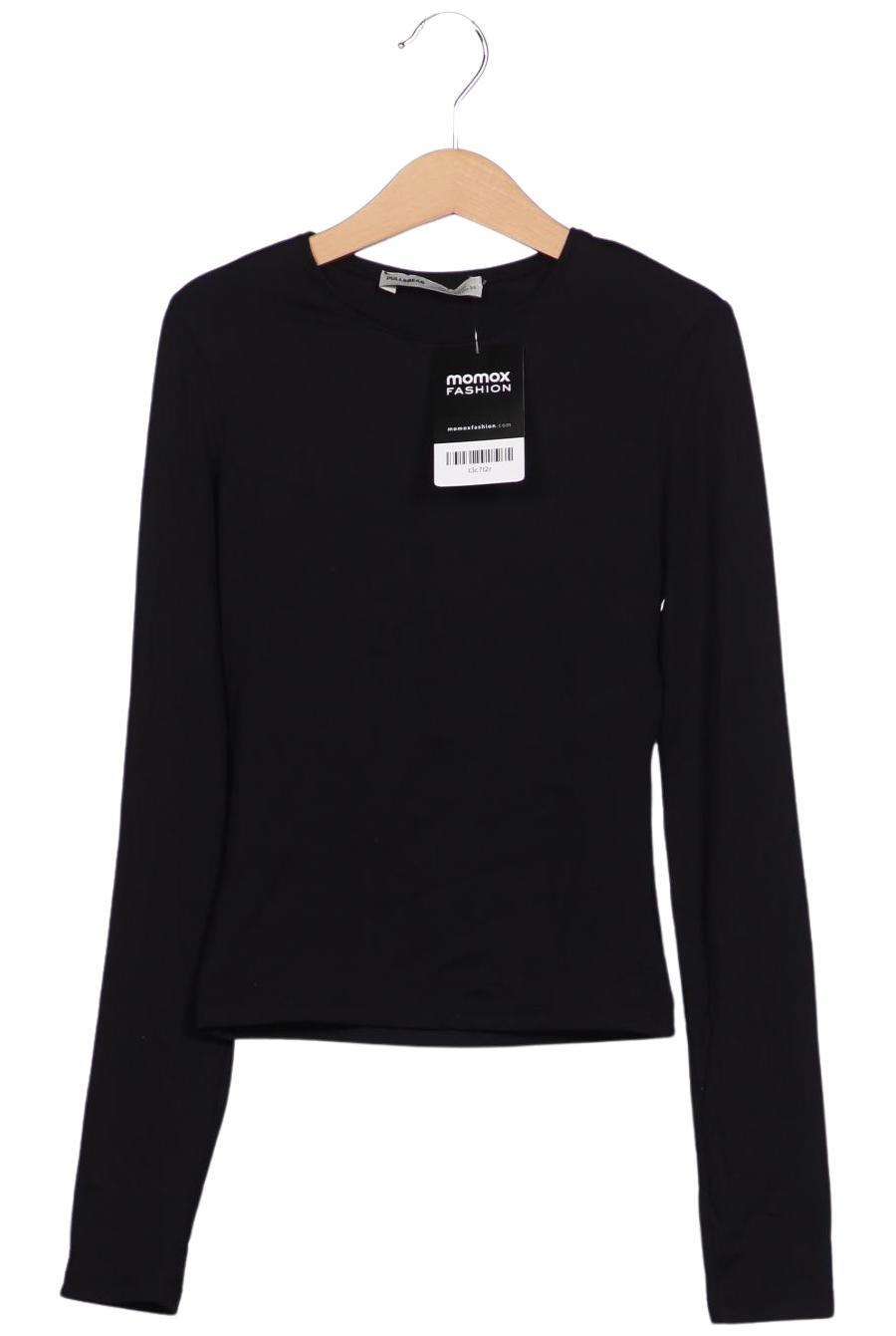 

Pull & Bear Damen Langarmshirt, schwarz, Gr. 34