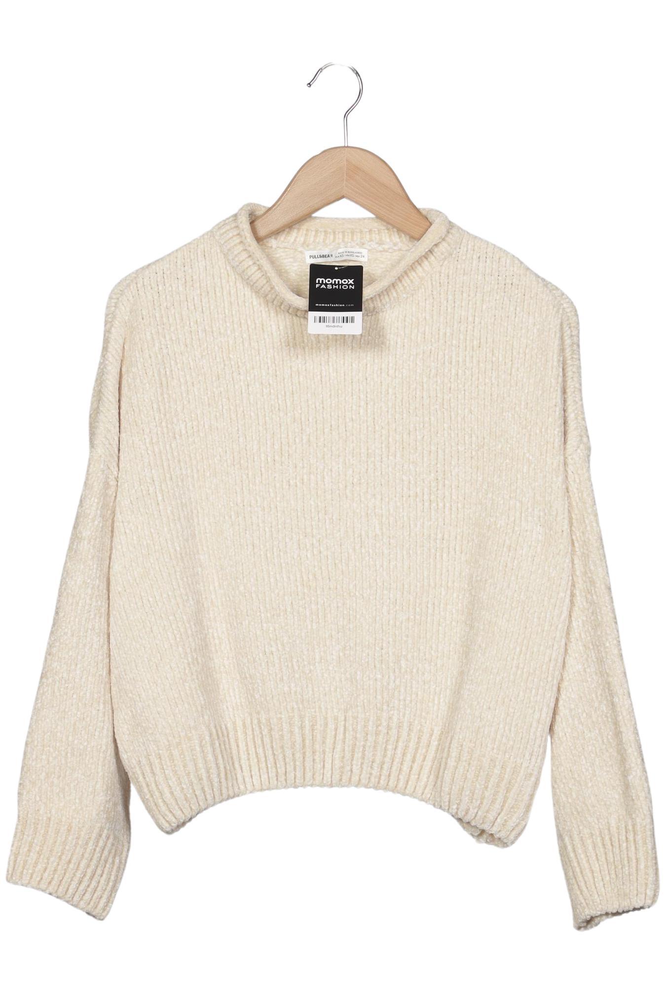 

Pull & Bear Damen Pullover, cremeweiß, Gr. 34