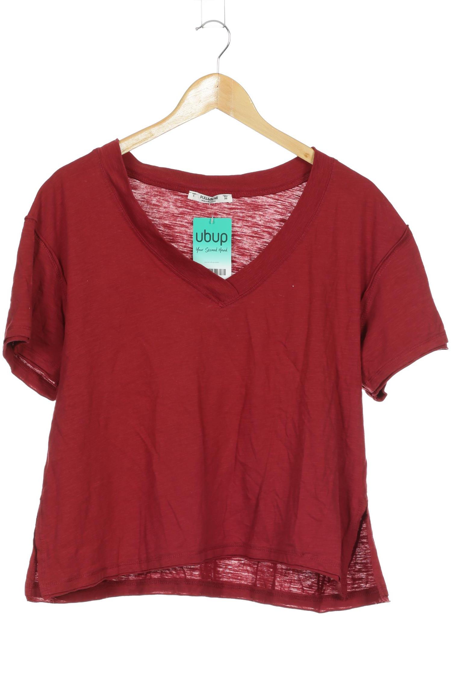 

Pull & Bear Damen T-Shirt, rot, Gr. 36