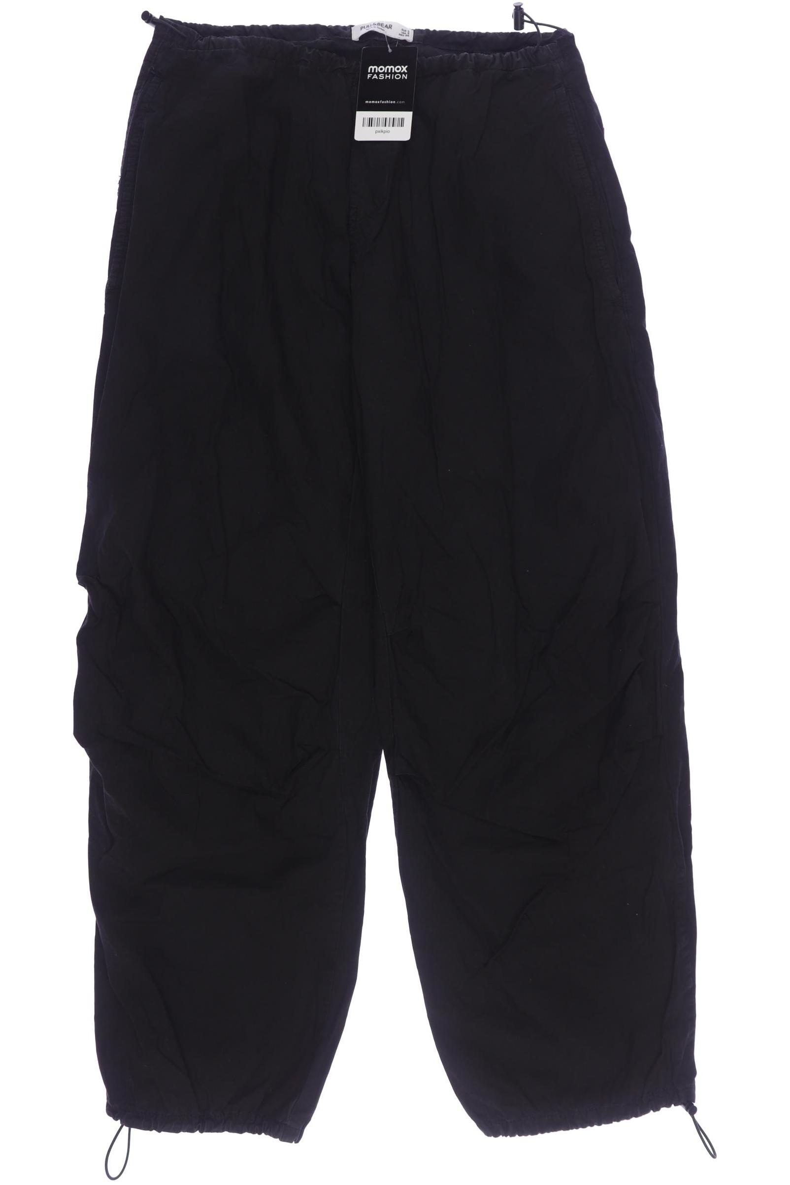 

Pull & Bear Damen Stoffhose, schwarz, Gr. 0