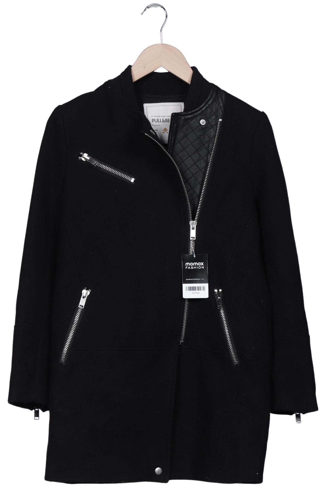 

Pull & Bear Damen Mantel, schwarz, Gr. 36