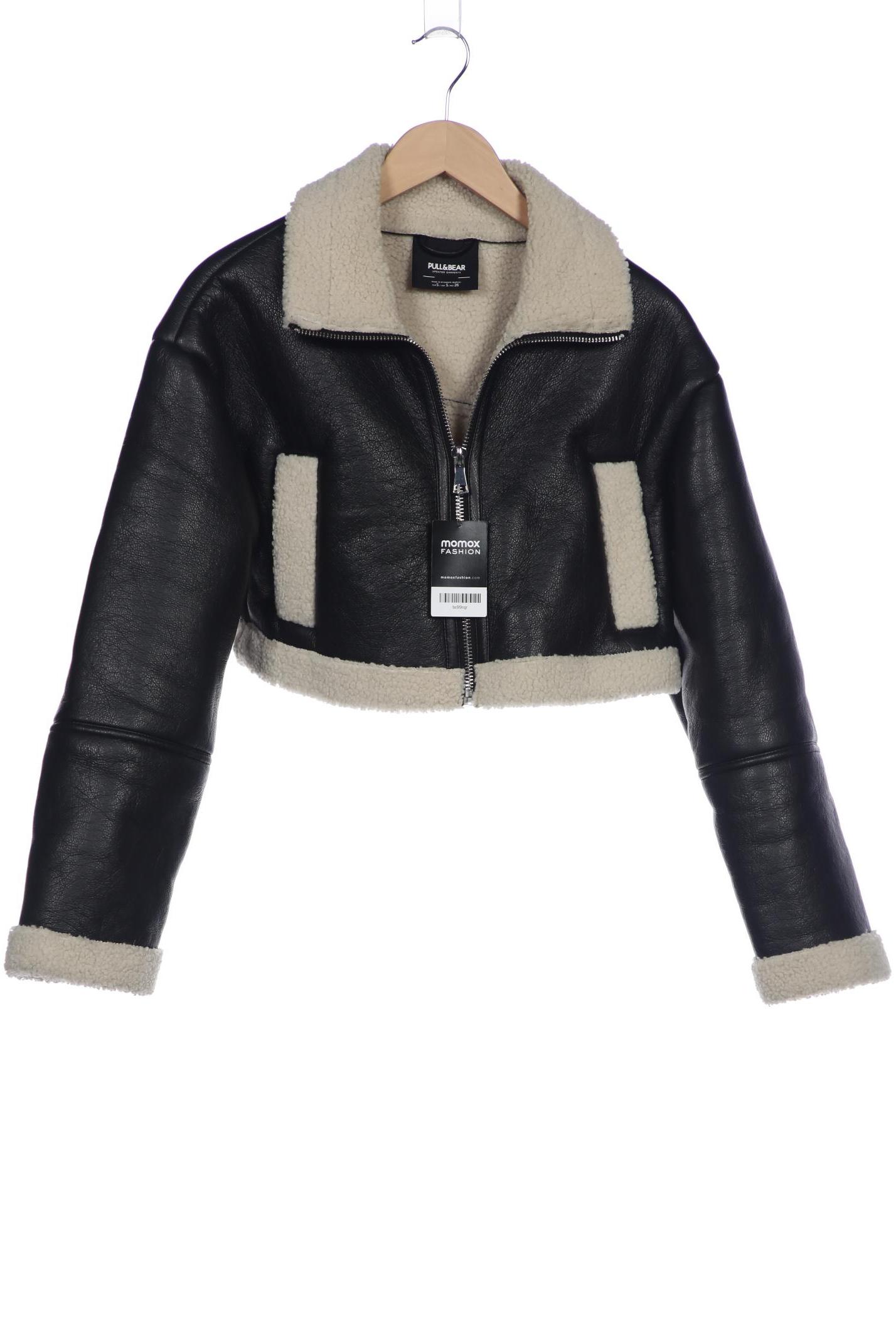 

Pull & Bear Damen Jacke, schwarz, Gr. 36