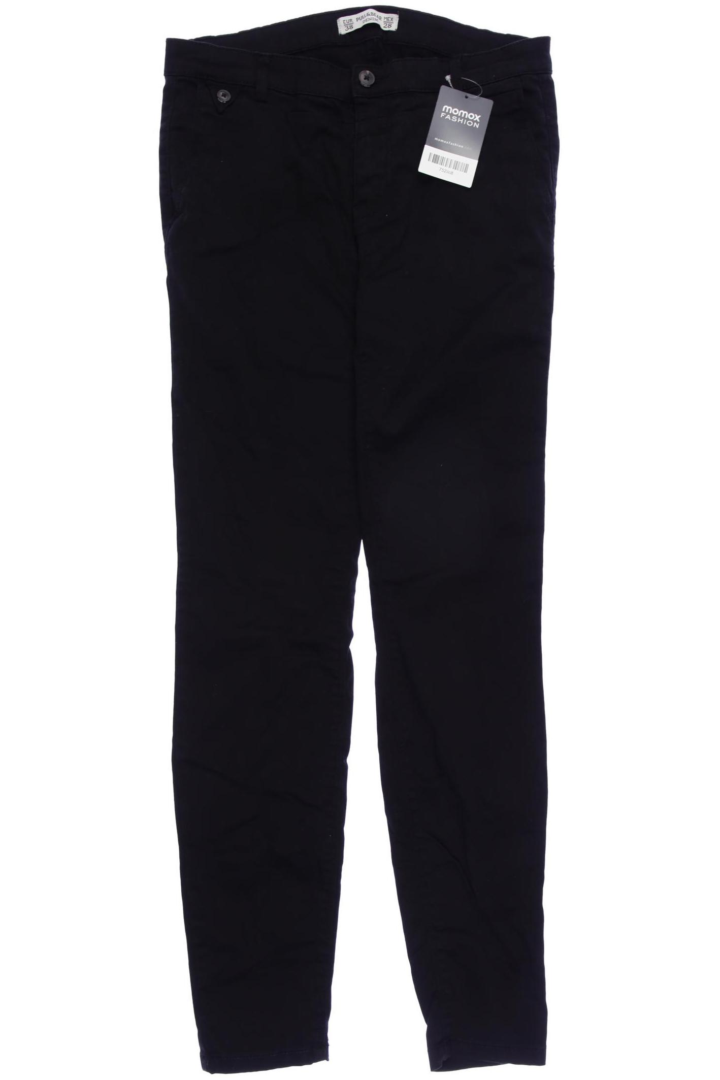 

Pull & Bear Damen Stoffhose, schwarz, Gr. 38