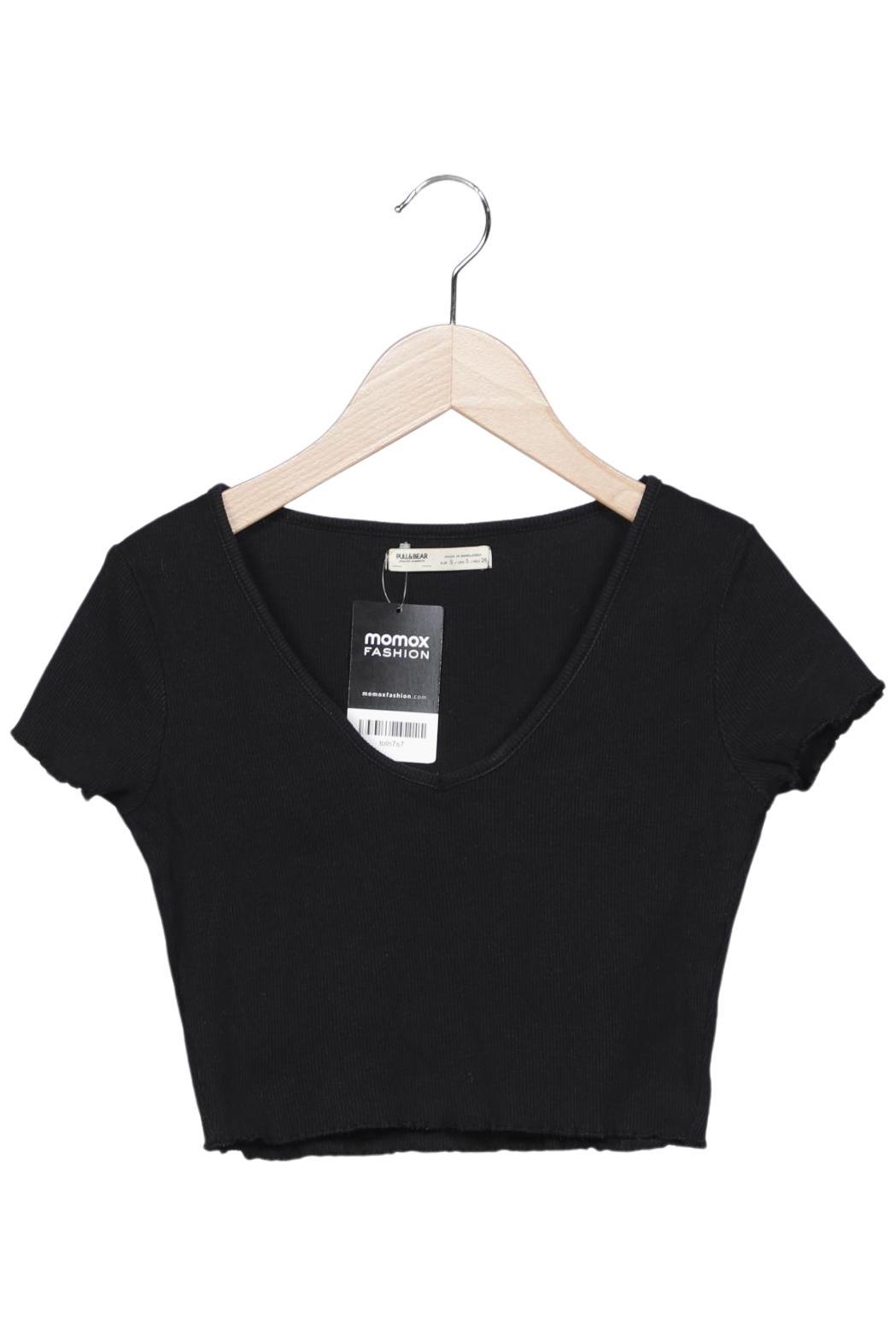 

Pull & Bear Damen T-Shirt, schwarz, Gr. 36