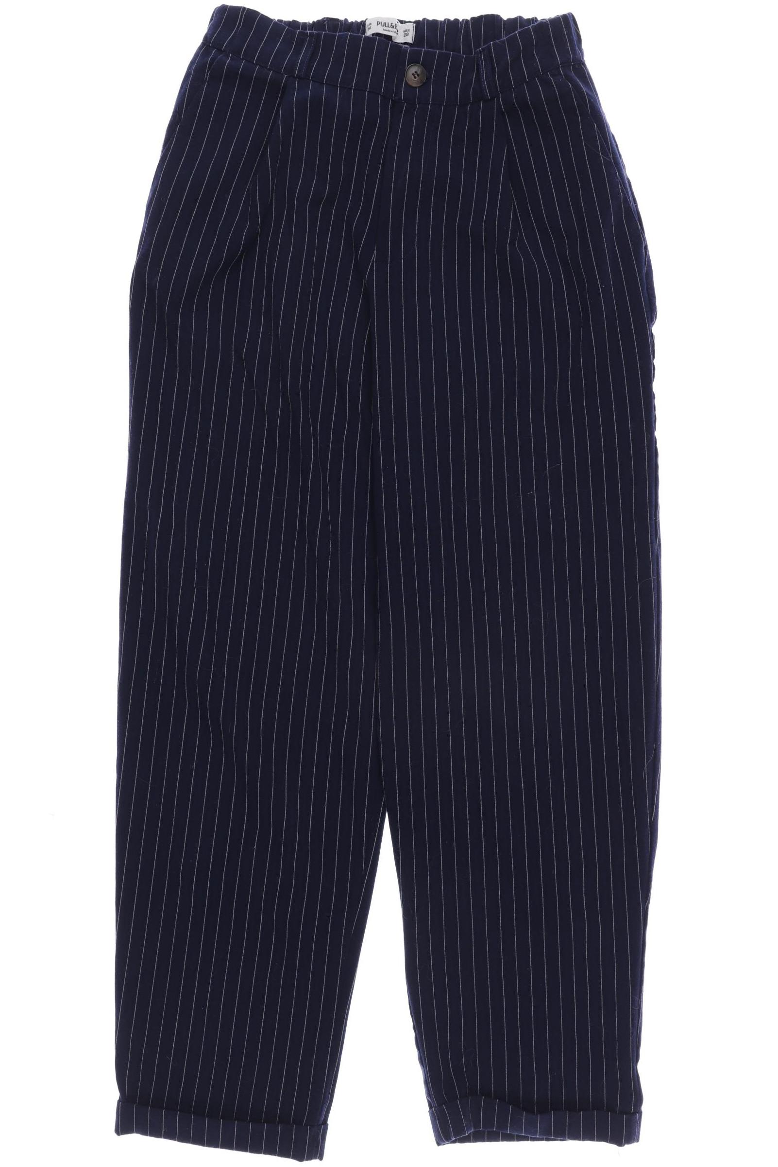 

Pull & Bear Damen Stoffhose, marineblau, Gr. 0