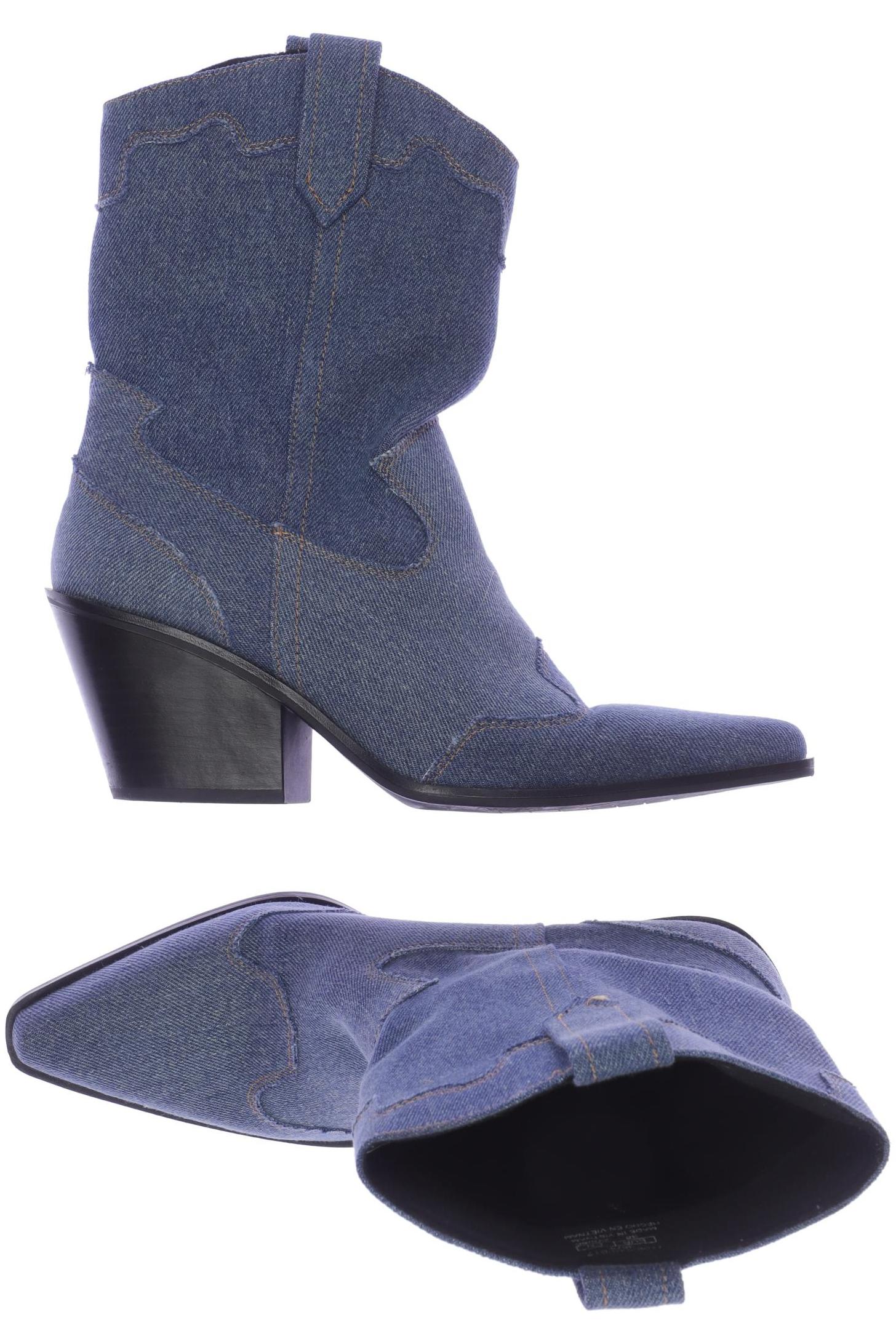 

Pull & Bear Damen Stiefelette, blau, Gr. 38