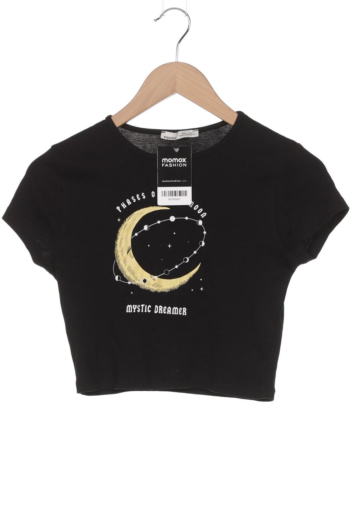 

Pull & Bear Damen T-Shirt, schwarz, Gr. 38
