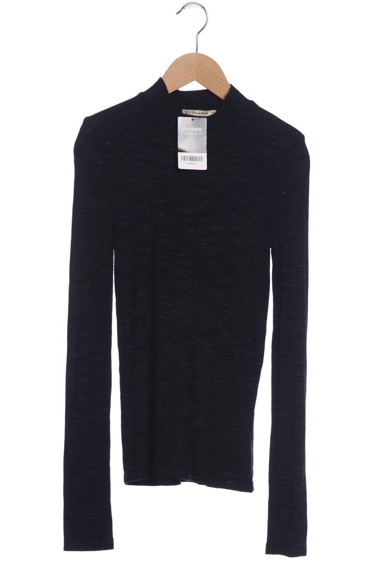 

Pull & Bear Damen Langarmshirt, schwarz, Gr. 38