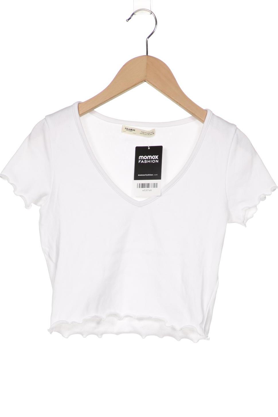 

Pull & Bear Damen T-Shirt, weiß