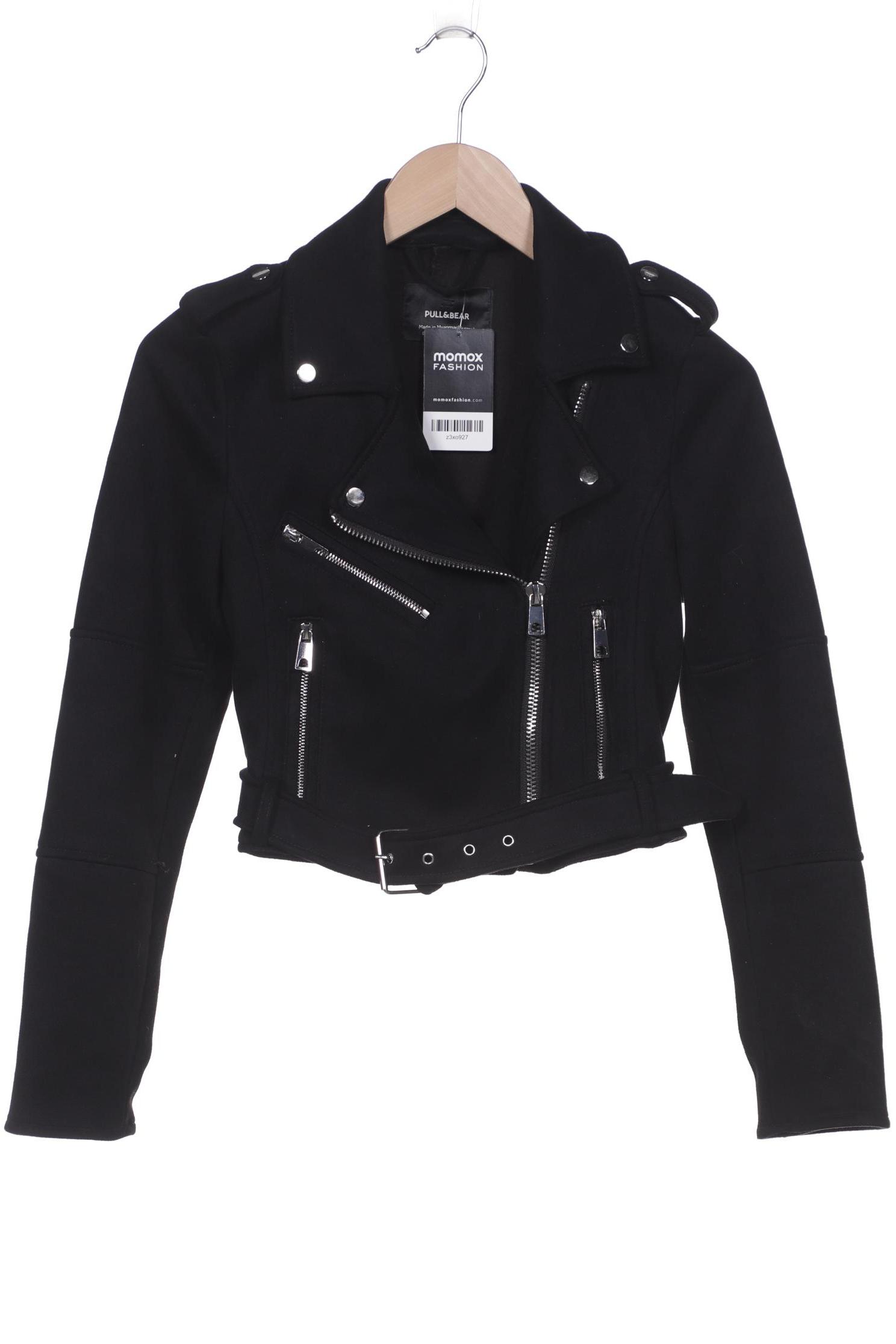 

Pull & Bear Damen Jacke, schwarz, Gr. 36