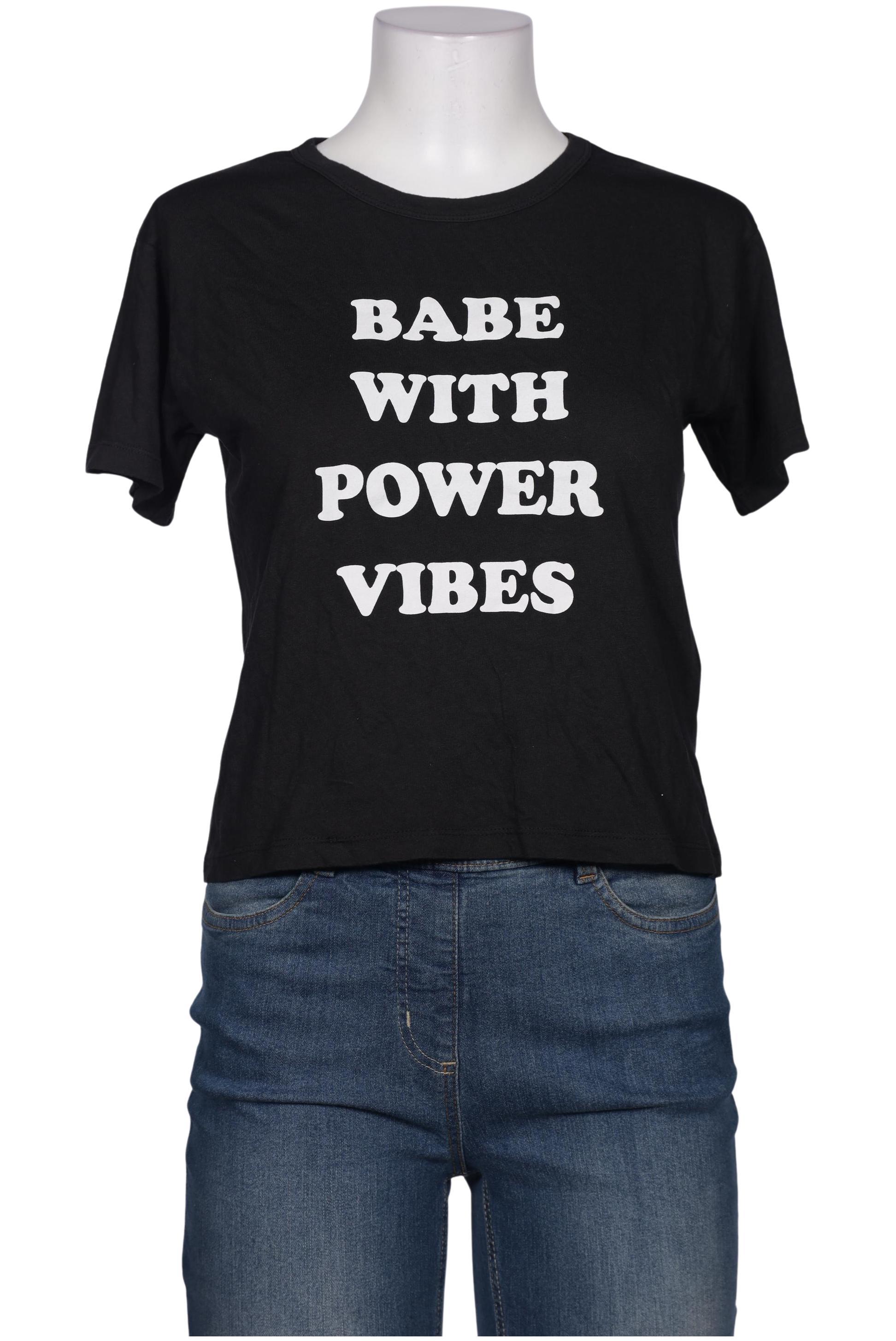 

Pull & Bear Damen T-Shirt, schwarz, Gr. 38
