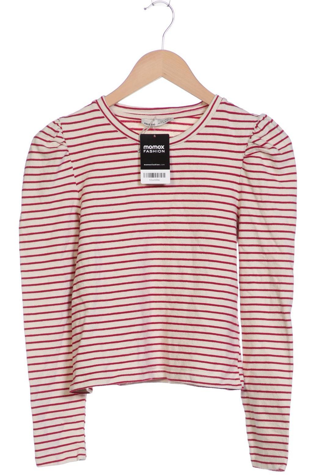 

Pull & Bear Damen Langarmshirt, cremeweiß, Gr. 38