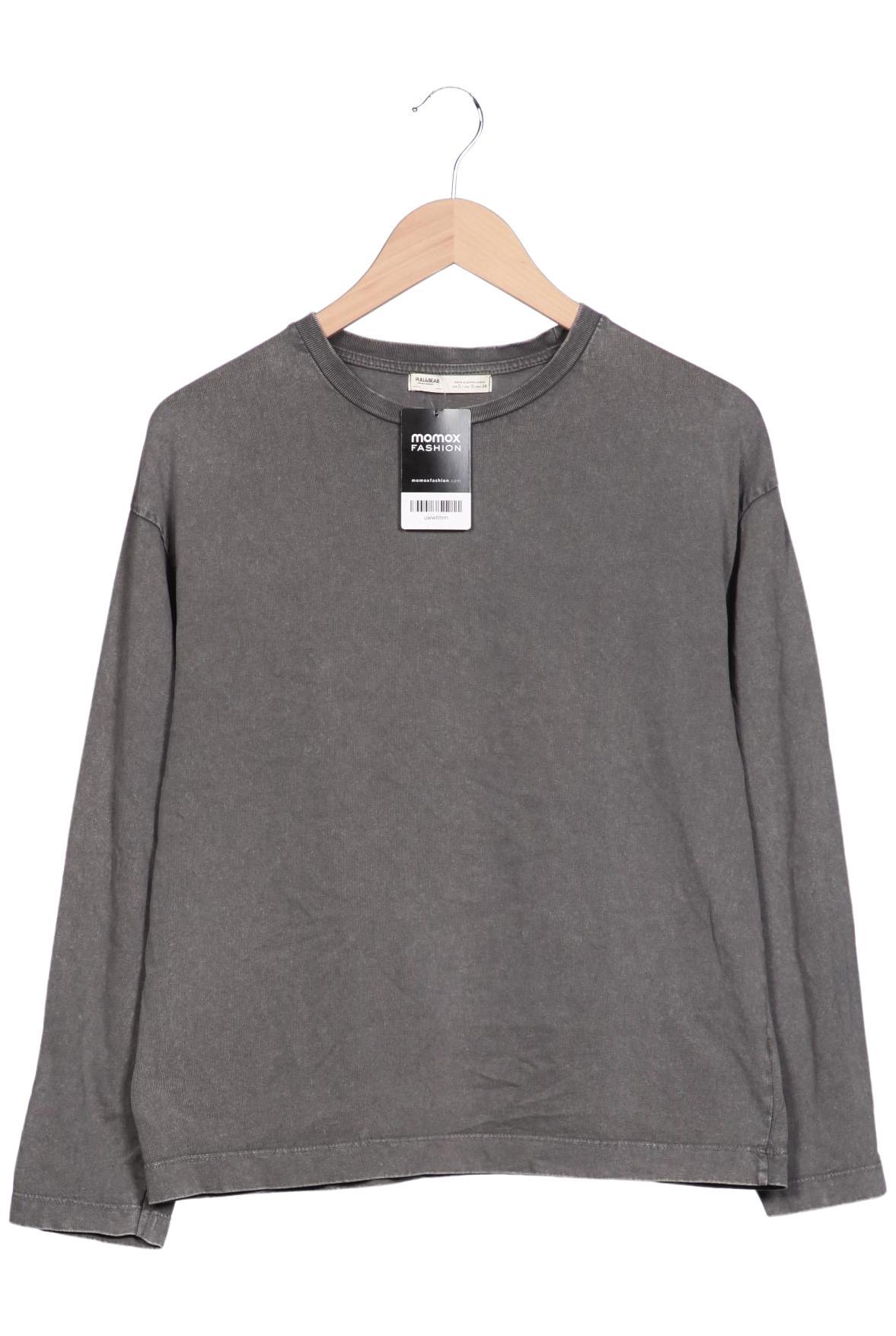 

Pull & Bear Damen Langarmshirt, grau, Gr. 36