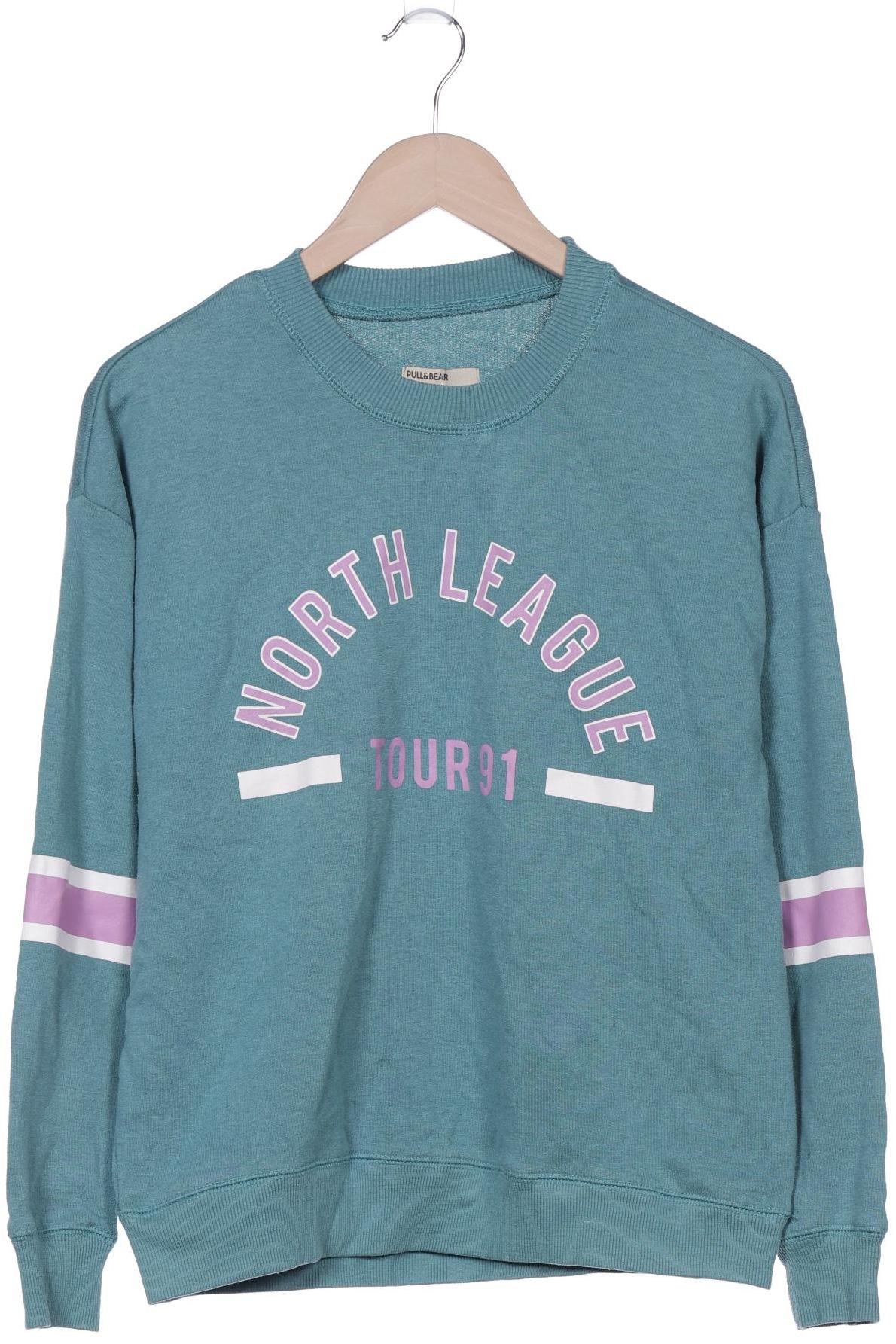 

Pull & Bear Damen Sweatshirt, türkis, Gr. 38