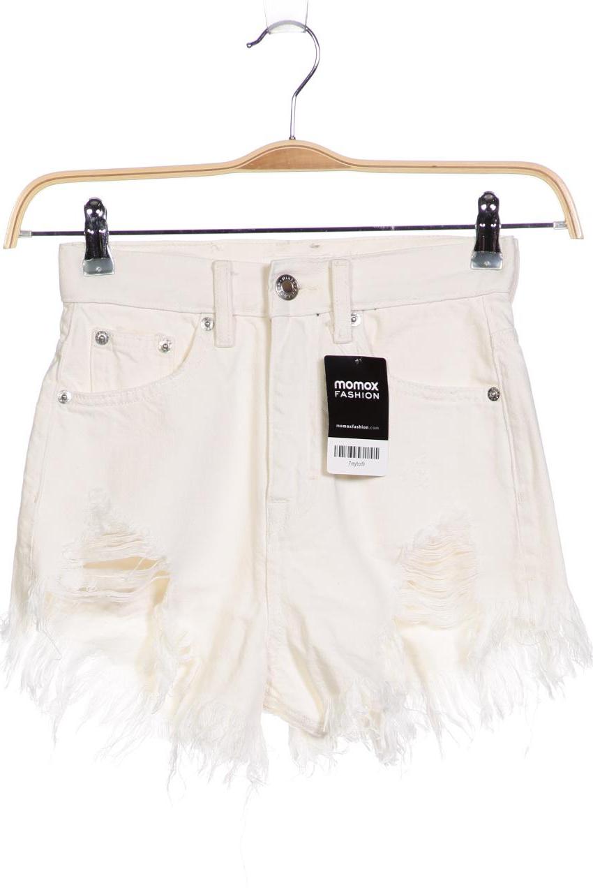 

Pull & Bear Damen Shorts, cremeweiß, Gr. 32